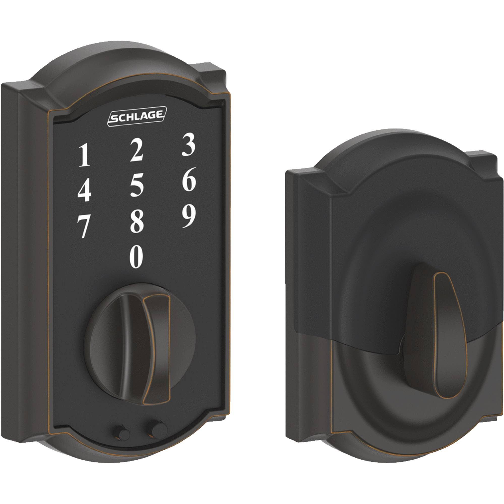 Schlage Aged Bronze Camelot Touch Deadbolt