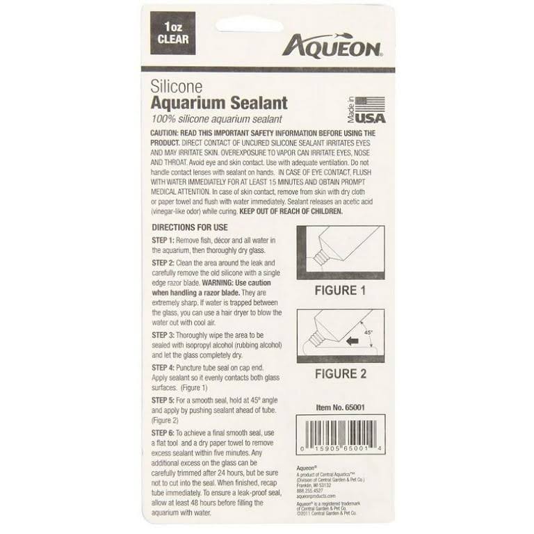 Aqueon Aquarium Silicone Sealant Clear 1 oz
