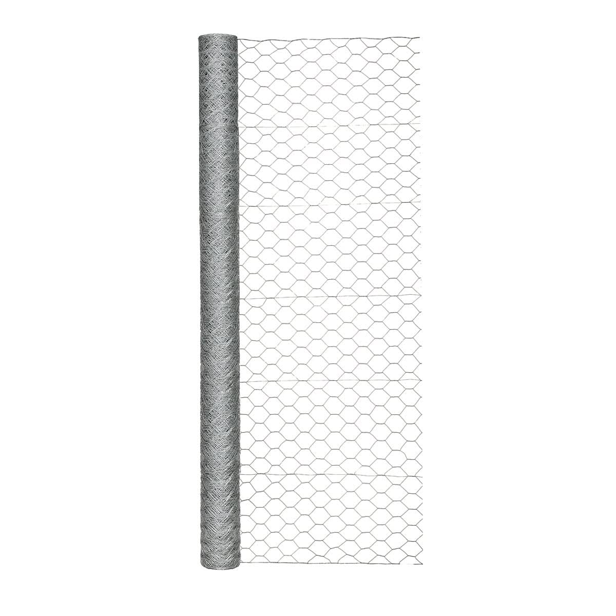 Garden Zone 72 in. H x 150 ft. L 20 Ga. Silver Poultry Netting