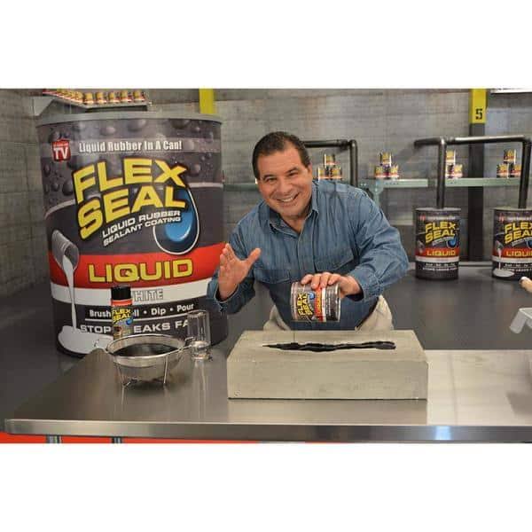 Flex Seal Family of Products Flex Seal Liquid White 1 Pt. Liquid Rubber Sealant Coating (6-Piece)
