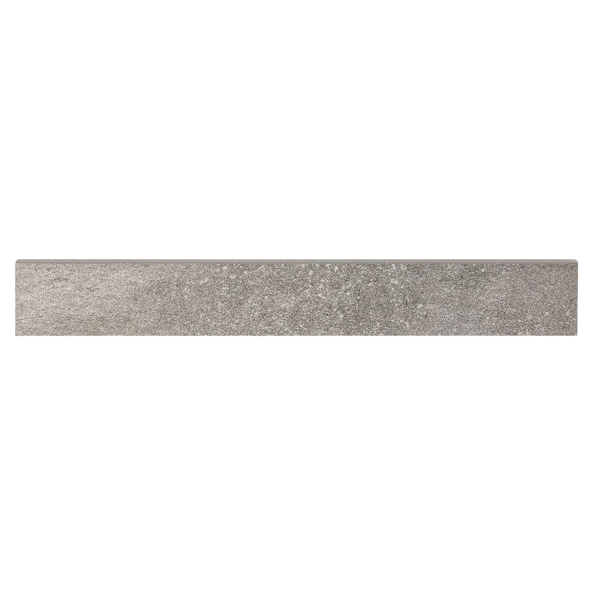 Ivy Hill Tile Dominion Slate Gray 3.14 in. x 23.62 in. Matte Limestone Look Porcelain Bullnose Wall Tile Trim
