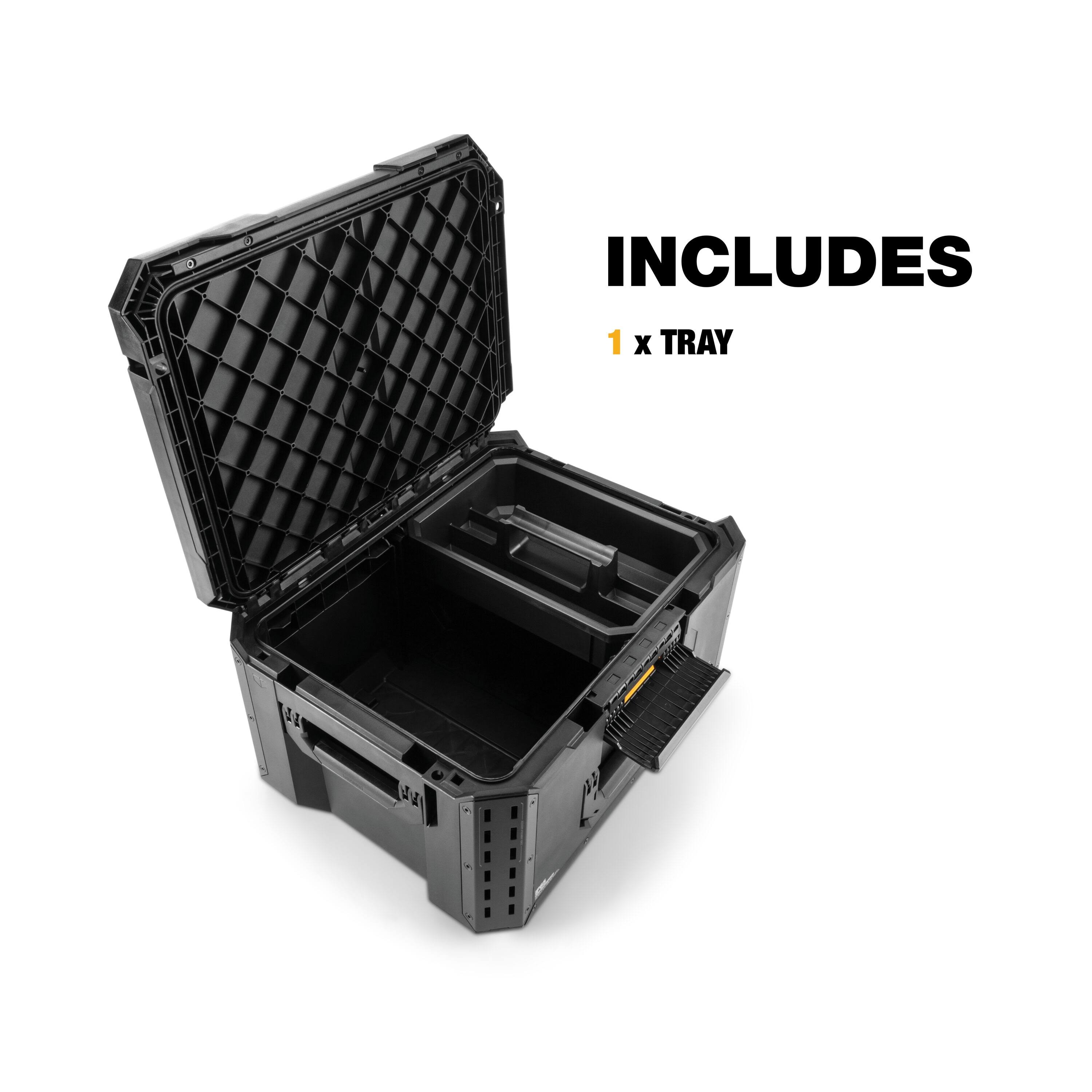 Toughbuilt STACKTECH Large 21-in Plastic Tool Box | TB-B1-B-50