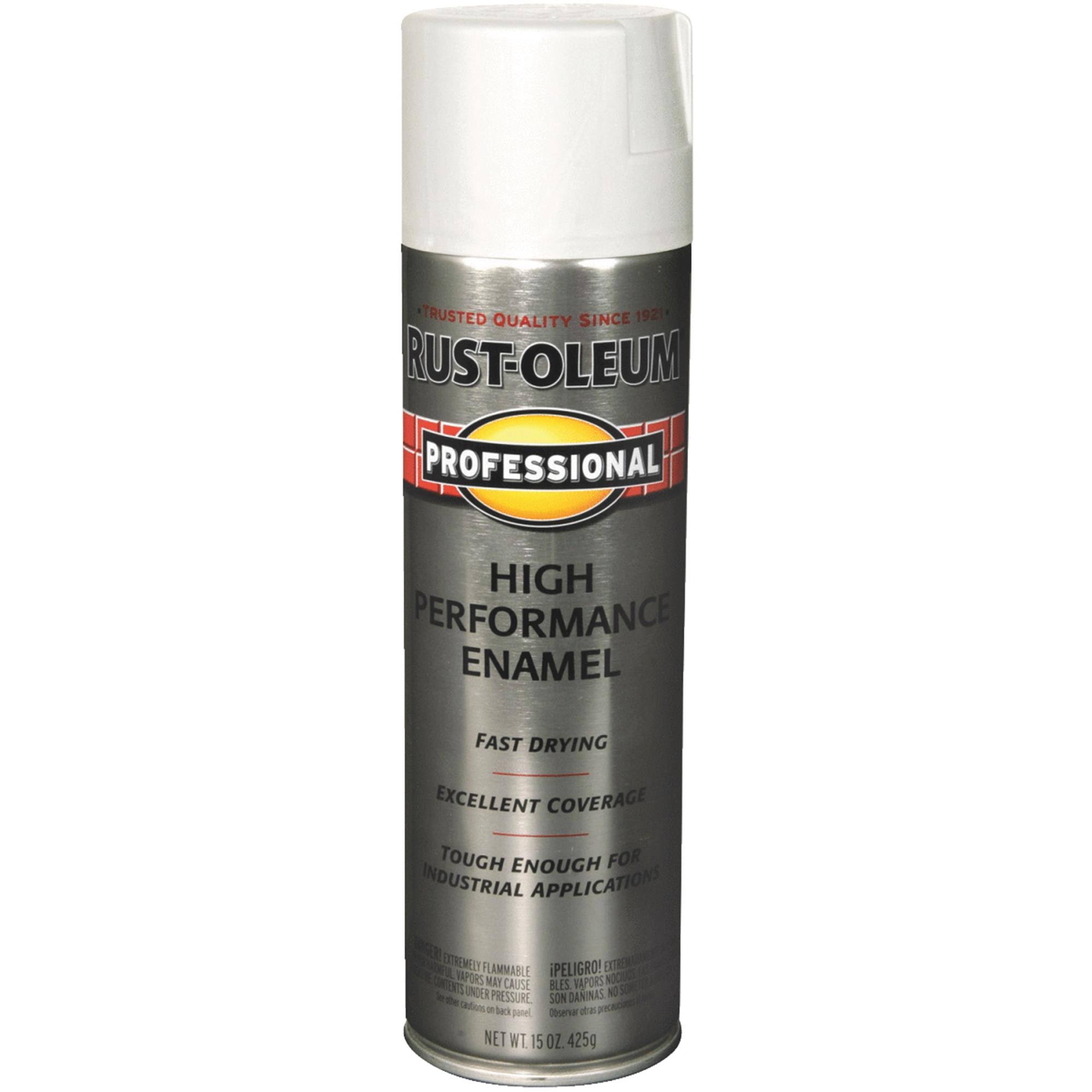 Rust-Oleum 15 oz. White Professional High-Performance Enamel Spray Paint, Gloss