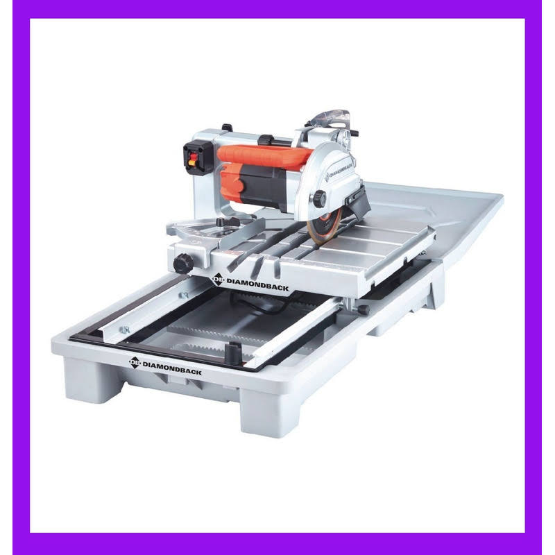 Diamondback 10 Amp 7 in. Wet Tile Saw with Sliding Table
