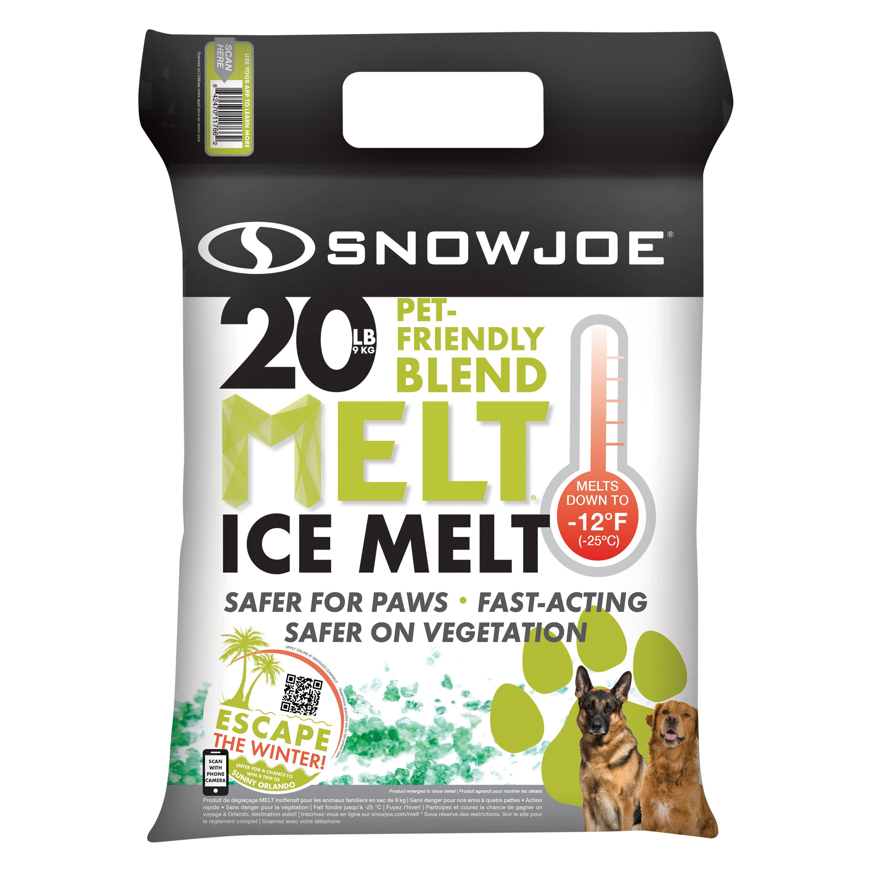 Snow Joe MELT20PET Pet Friendly Premium Ice Melt , 20-lbs , Safe for Paws
