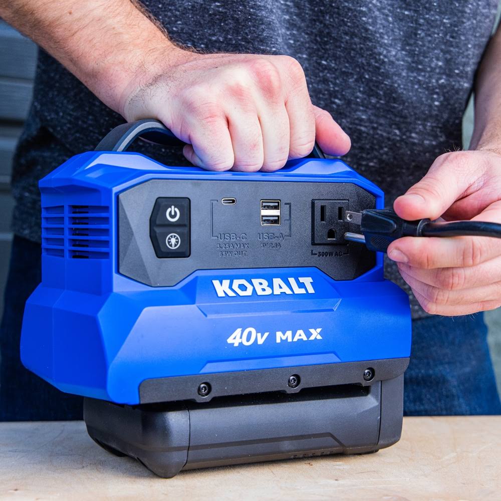 Kobalt Gen4 300-Watt Portable Power Station in Blue | KPI 1040-03