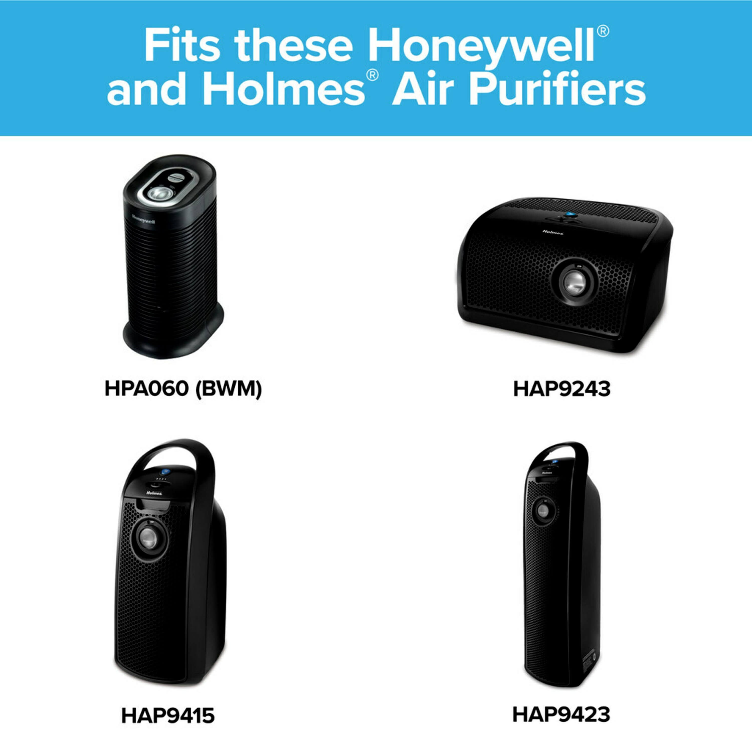 Filtrete Allergen, Bacteria & Virus True HEPA Room Air Purifier Filter, replaces Size A/d/h Filters, 2 Pack