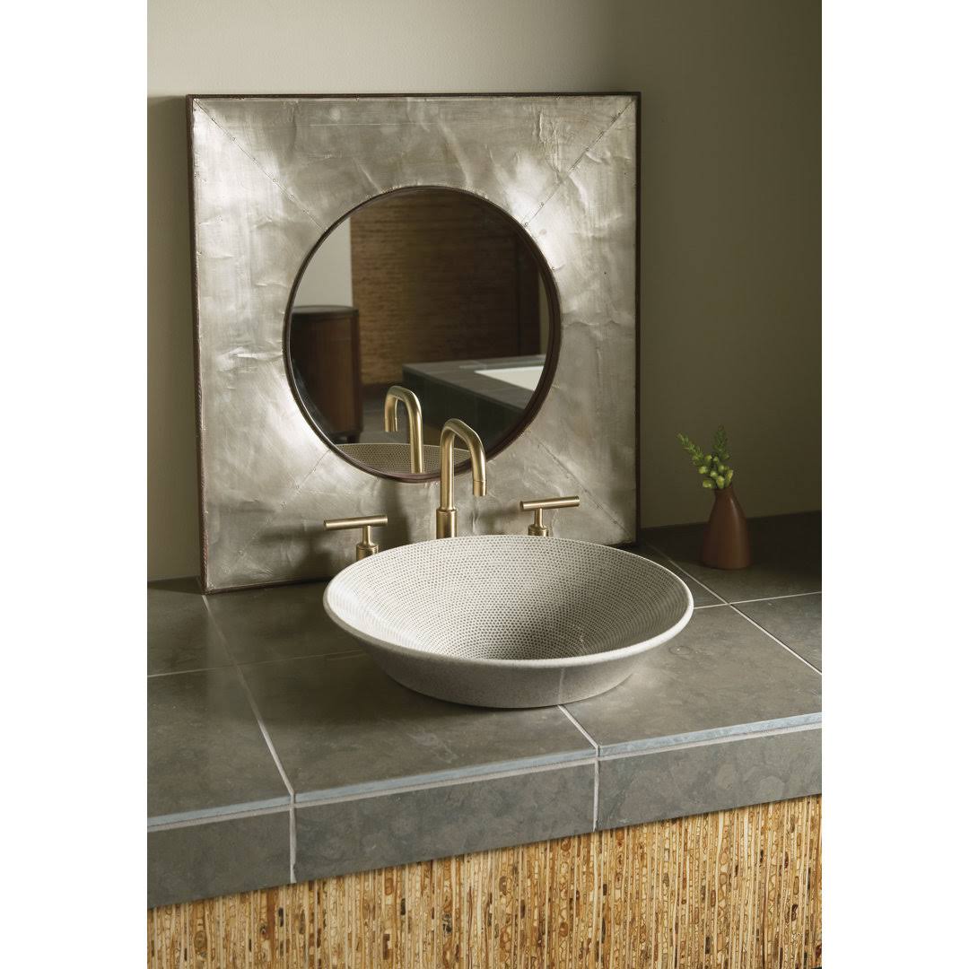 Kohler K-14406-4-TT Vibrant Titanium Purist Widespread Bathroom Sink Faucet with Lever Handles, 1.2 GPM