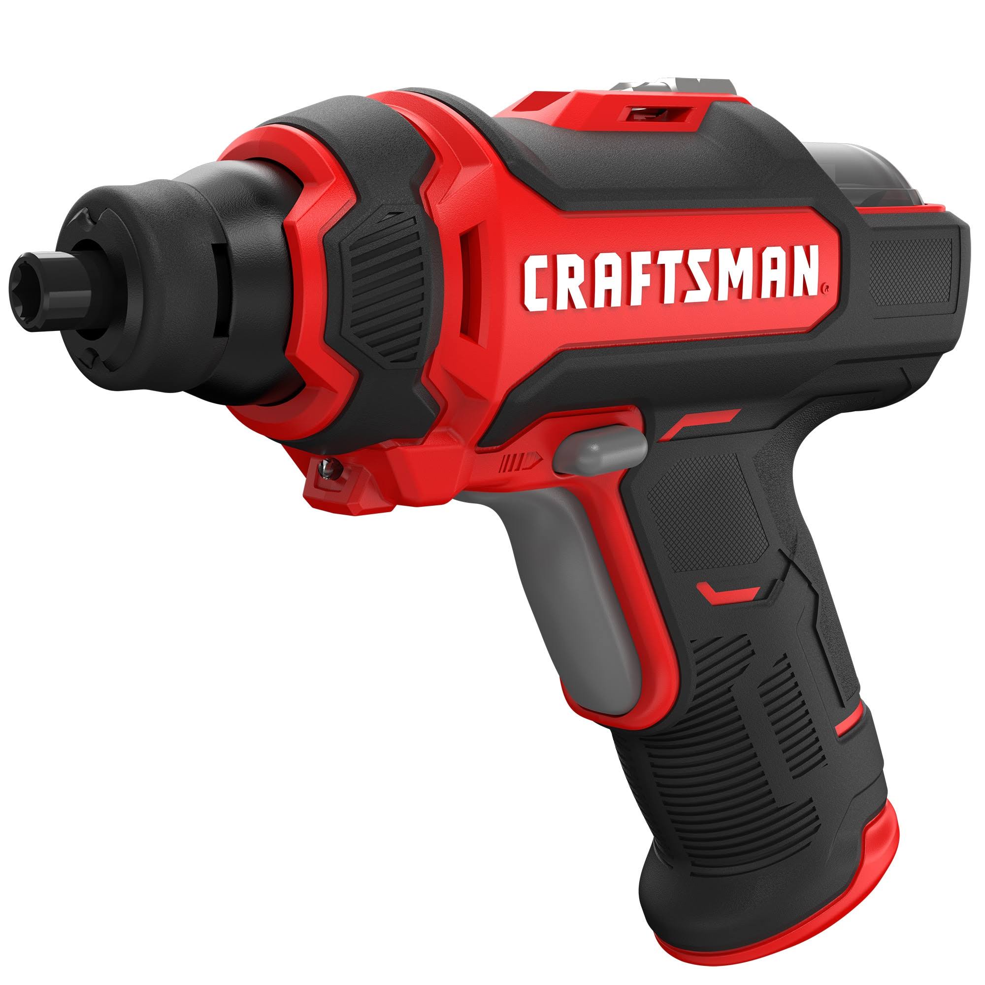 Craftsman 4-Volt 1/4-in Cordless Screwdriver (1-Battery Included and Charger Included) in Red | CMHT6650C