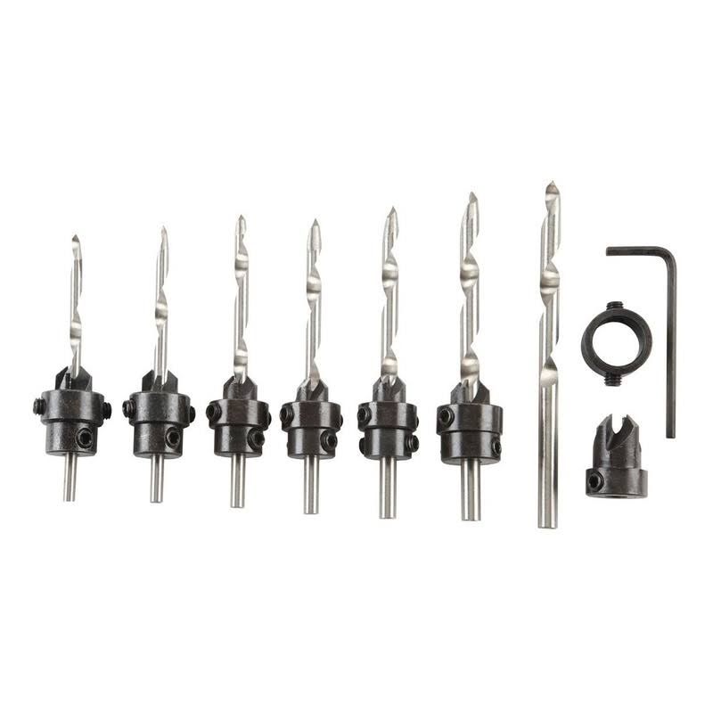 Warrior Carbon Steel Tapered Drill Bit & Counter Sink Set