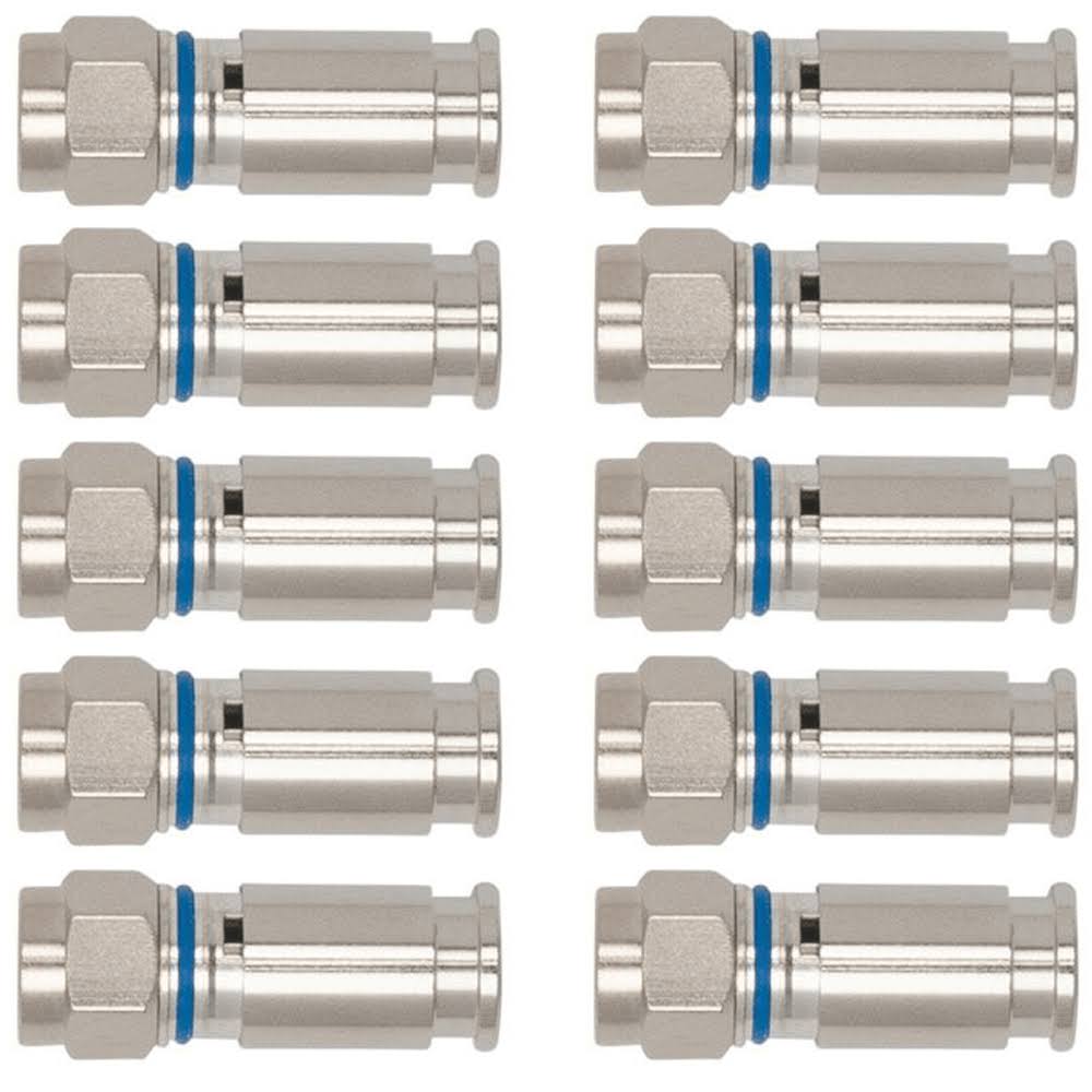 Klein Tools VDV812-623 F Compression Connector- RG6 (10 / Pack)