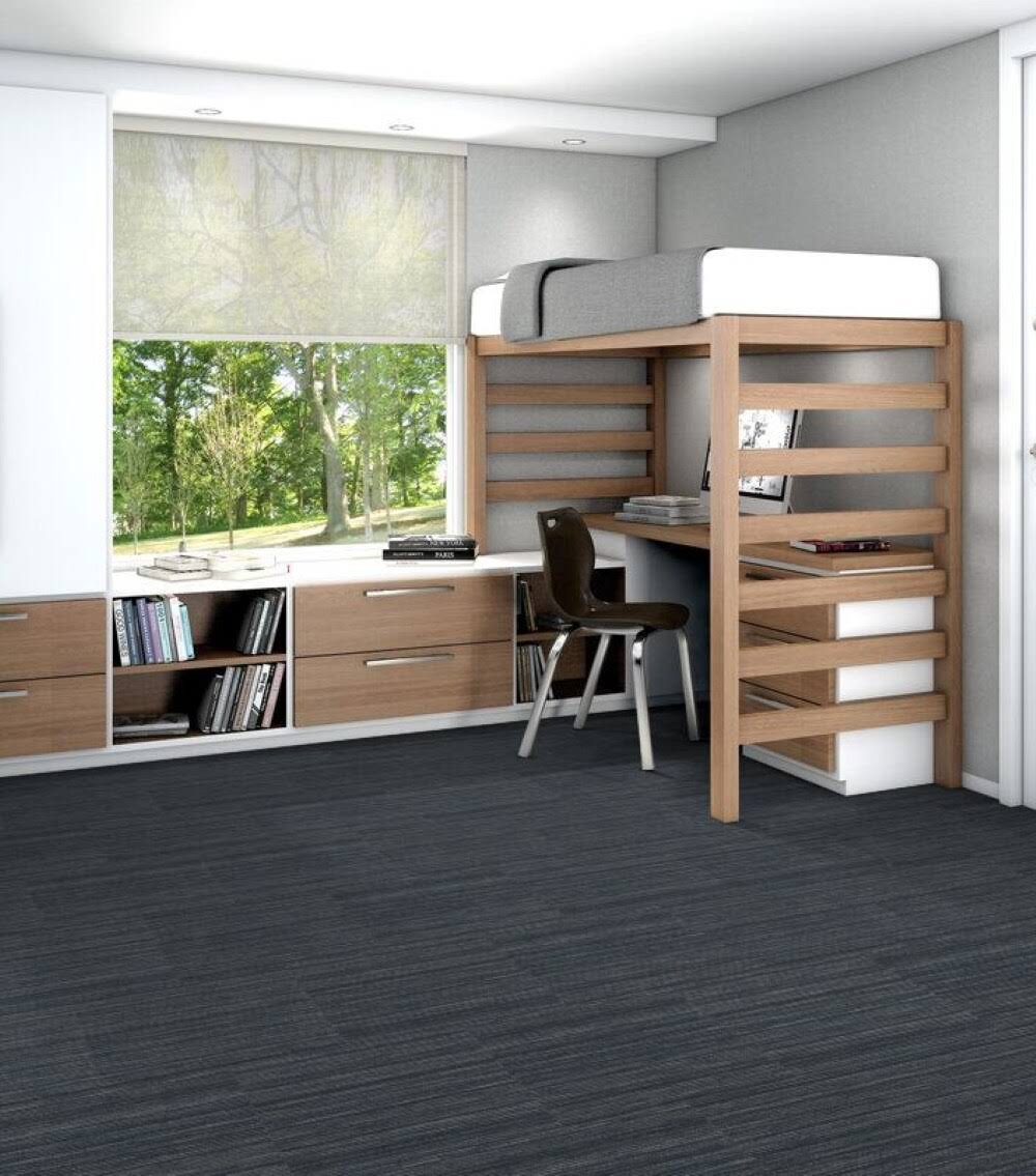 Shaw Mastermind 20-Pack Cleverish Carpet Tile in Blue | 7L81045405