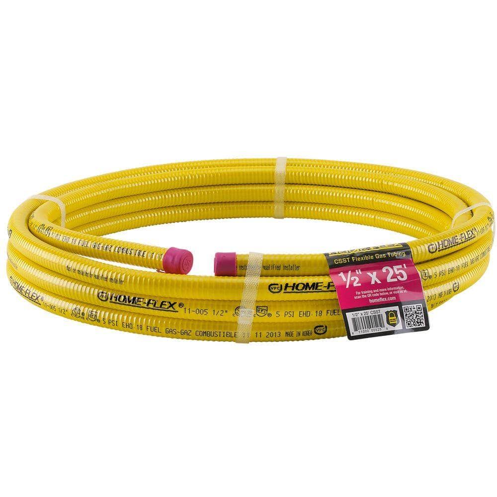 Home-Flex 1/2 in. Dia. x 25 ft. L CSST Flexible GAS Tubing