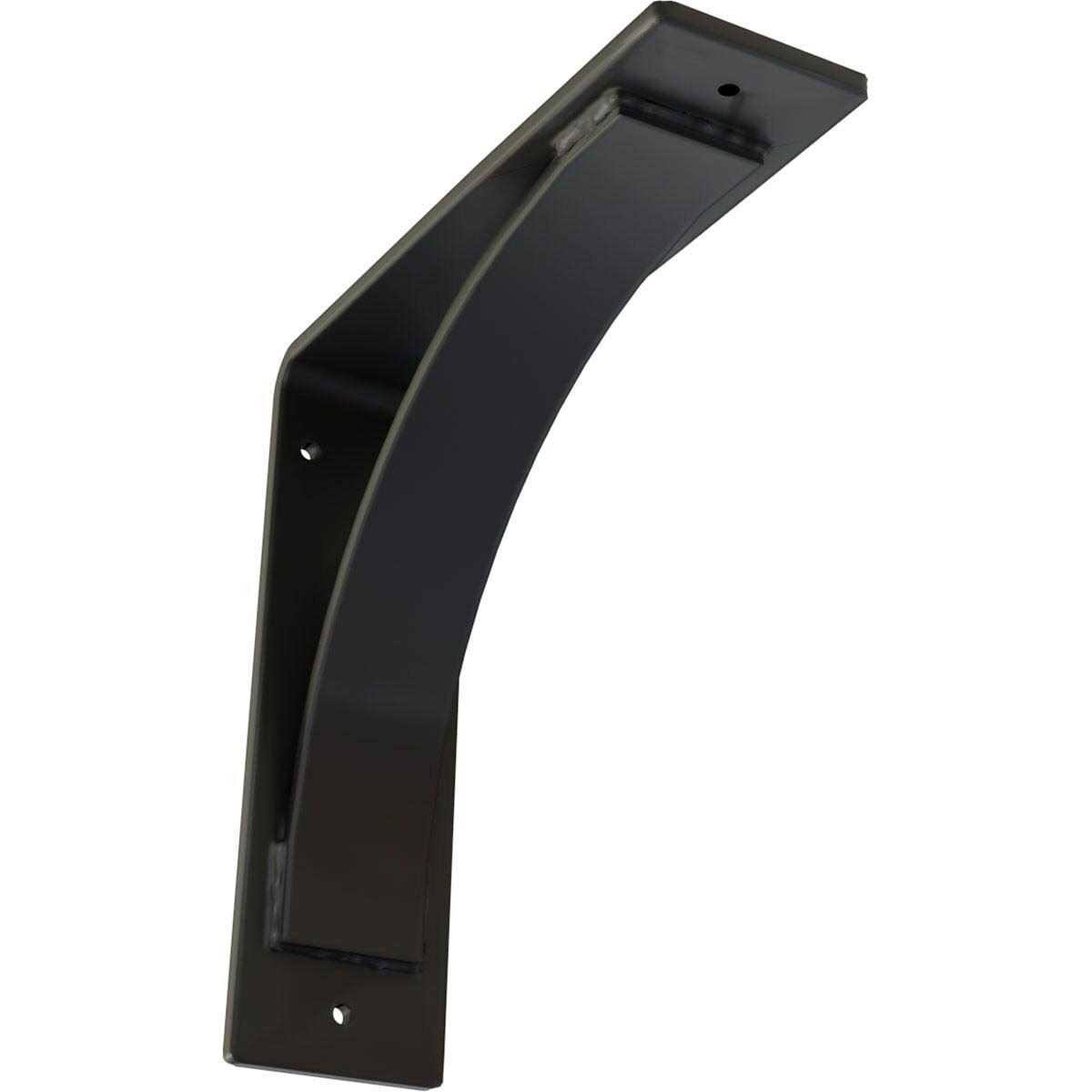 3 in. x 10 in. x 10 in. Powder Coated Black Morris Steel Bracket