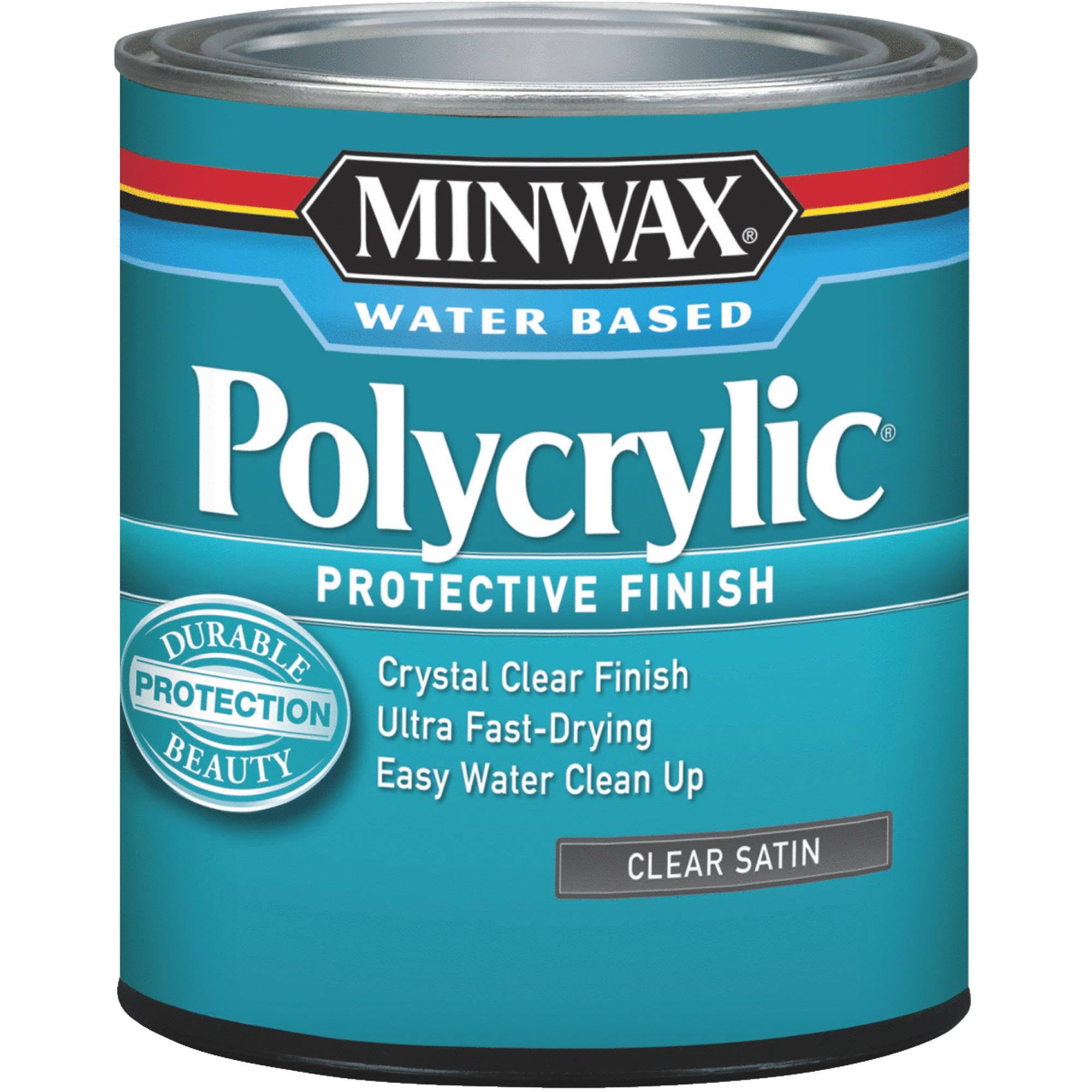 Minwax Satin Clear Polycrylic 1 qt