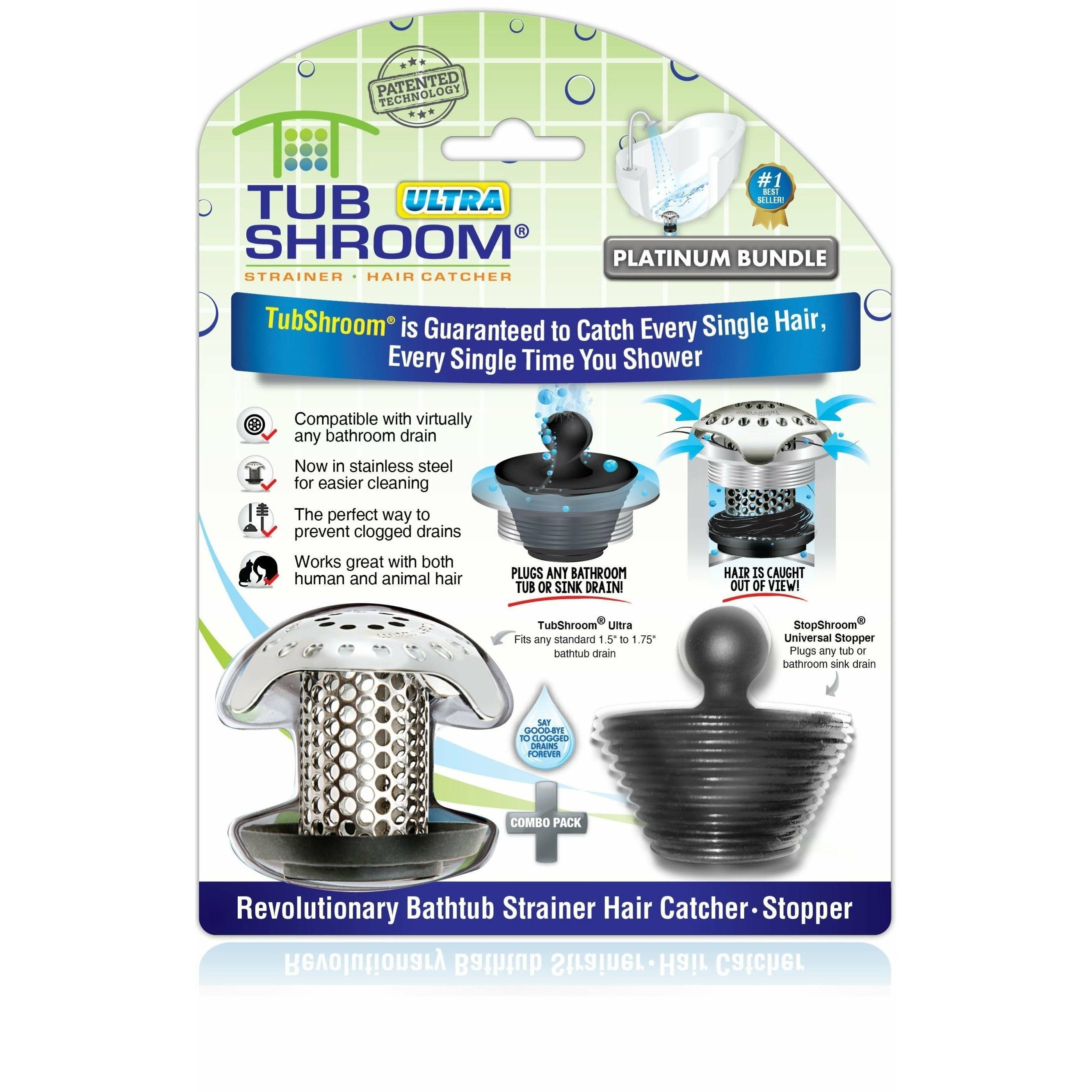 TubShroom Ultra TubShroom Stainless Steel Drain Hair Catcher