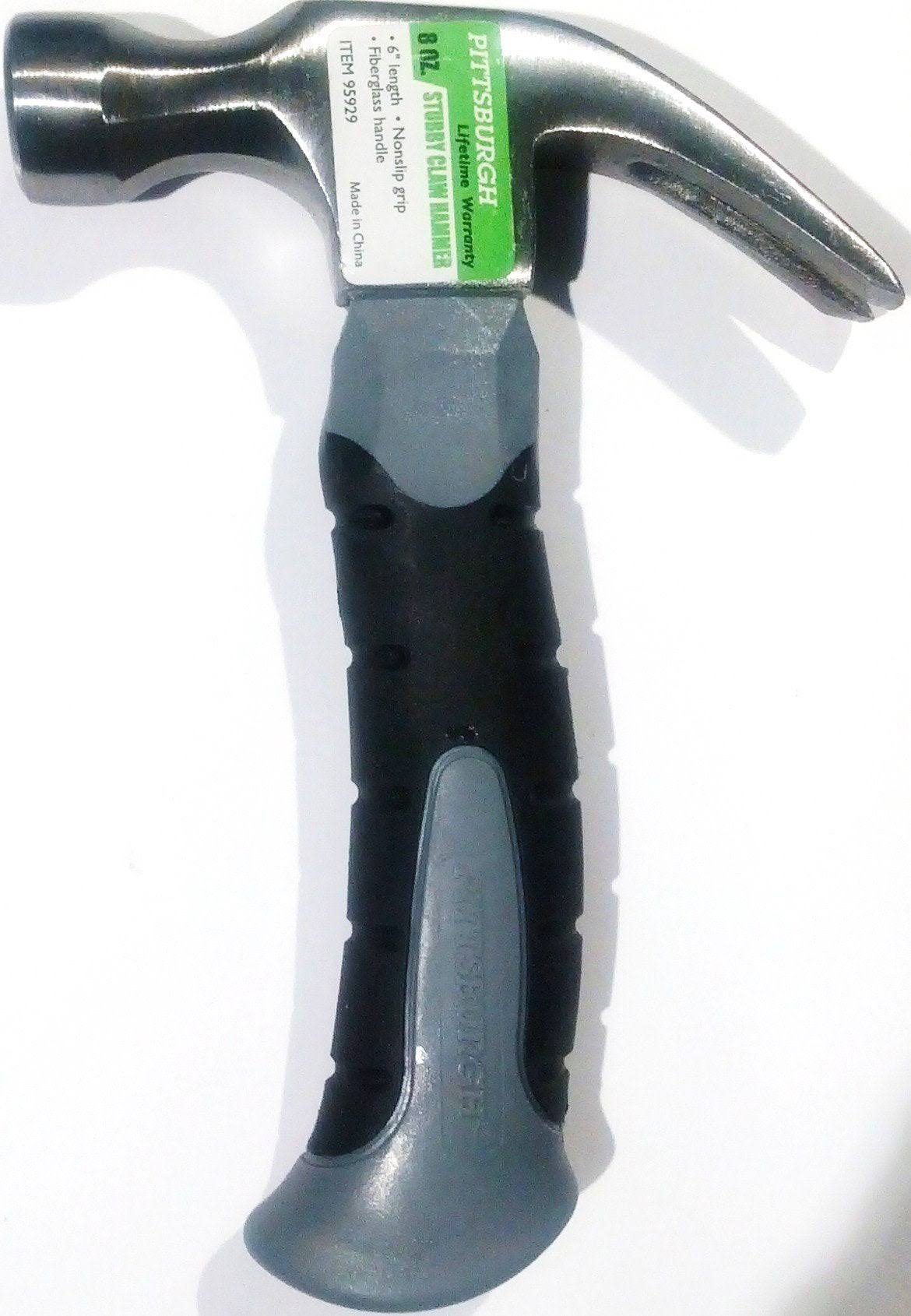 Pittsburgh 95929 Hammer, Stubby Claw, 8 oz