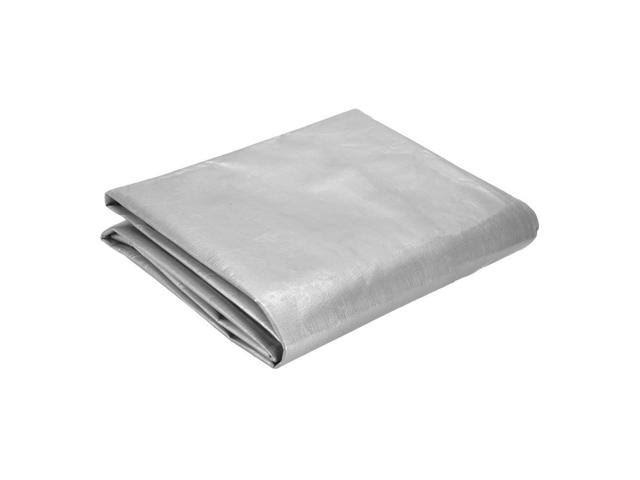 Heavy Duty Poly Tarp, 6 oz, 10 mil, Silver & Black 6x8