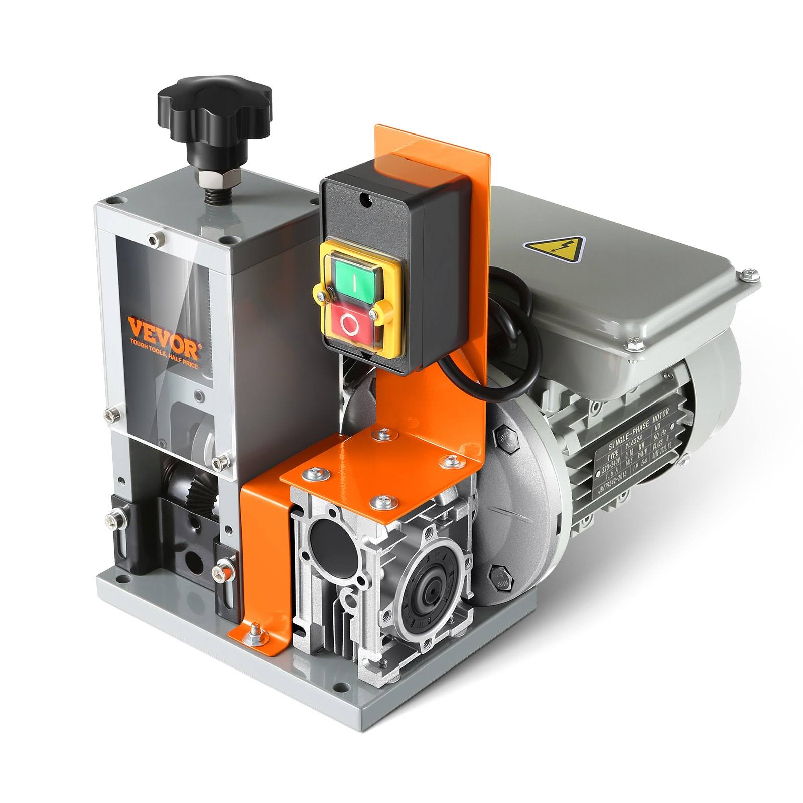 VEVOR Automatic Wire Stripping Machine, 0.06''-0.98'' Electric Motorized Cable Stripper, 180 W, 60 ft/min Wire Peeler with Vis