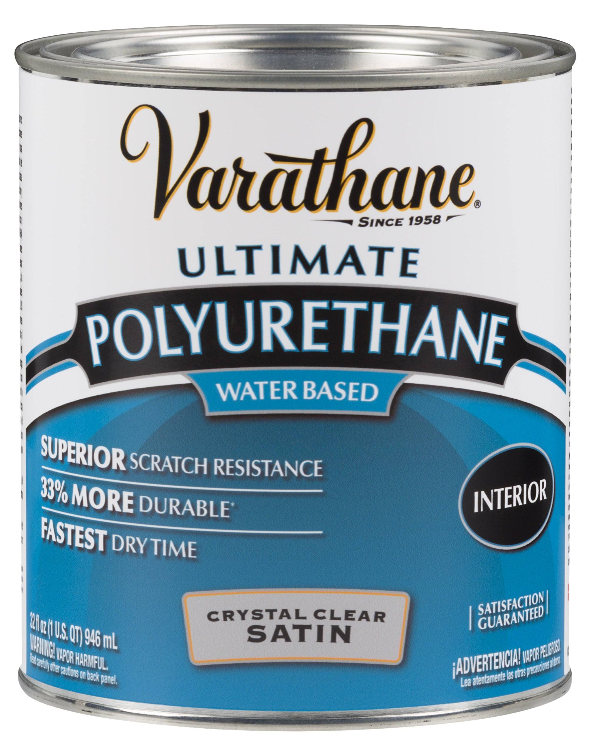 Varathane Interior Polyurethane, Satin- 1 qt can