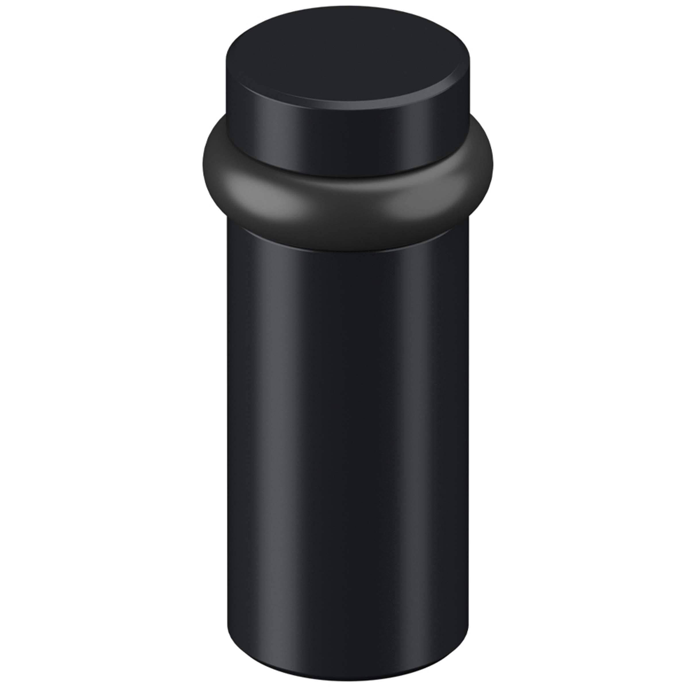 Deltana Round Universal Floor Bumper 3 inch, Solid Brass (Paint Black)
