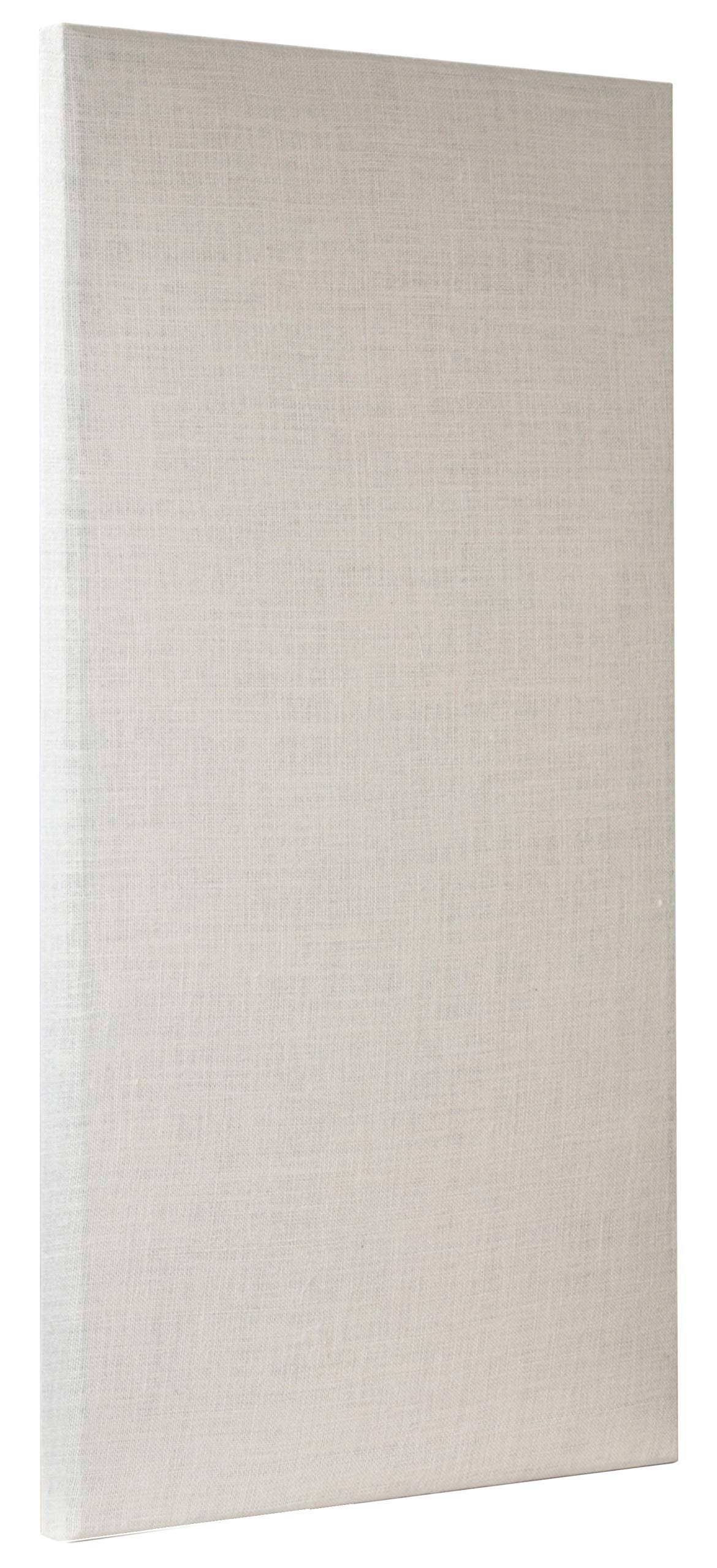 ATS Acoustics Panel 24x48x2 Inches, Beveled Edge, in Ivory