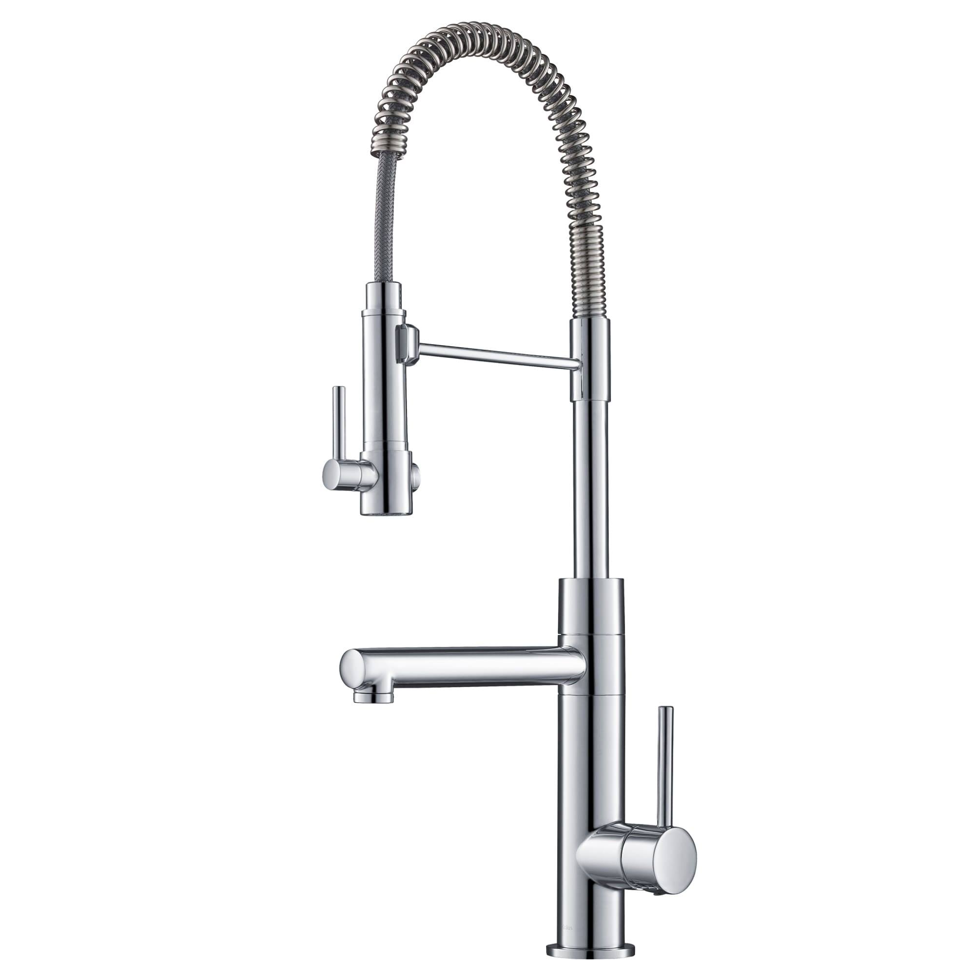 Kraus KPF-1603CH Artec Pro 2-Function Commercial Style Pre-Rinse Kitchen Faucet with Pull-Down Spring Spout & Pot Filler Chrome