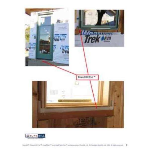 SureSill 6-9/16 in. x 80 in. White PVC Sloped Sill Pan for Door