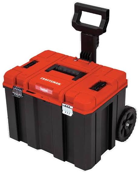 Craftsman VERSASTACK System 20-in Red Plastic Wheels Lockable Tool Box