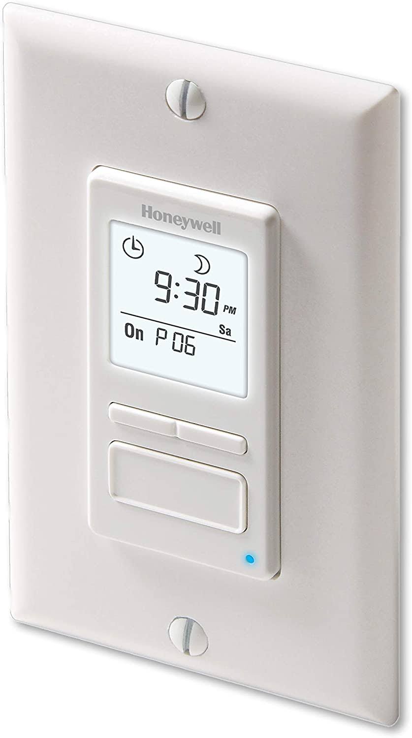 Honeywell Home Rpls740b1008 EconoSwitch 7-Day Programmable Light Switch Timer, White