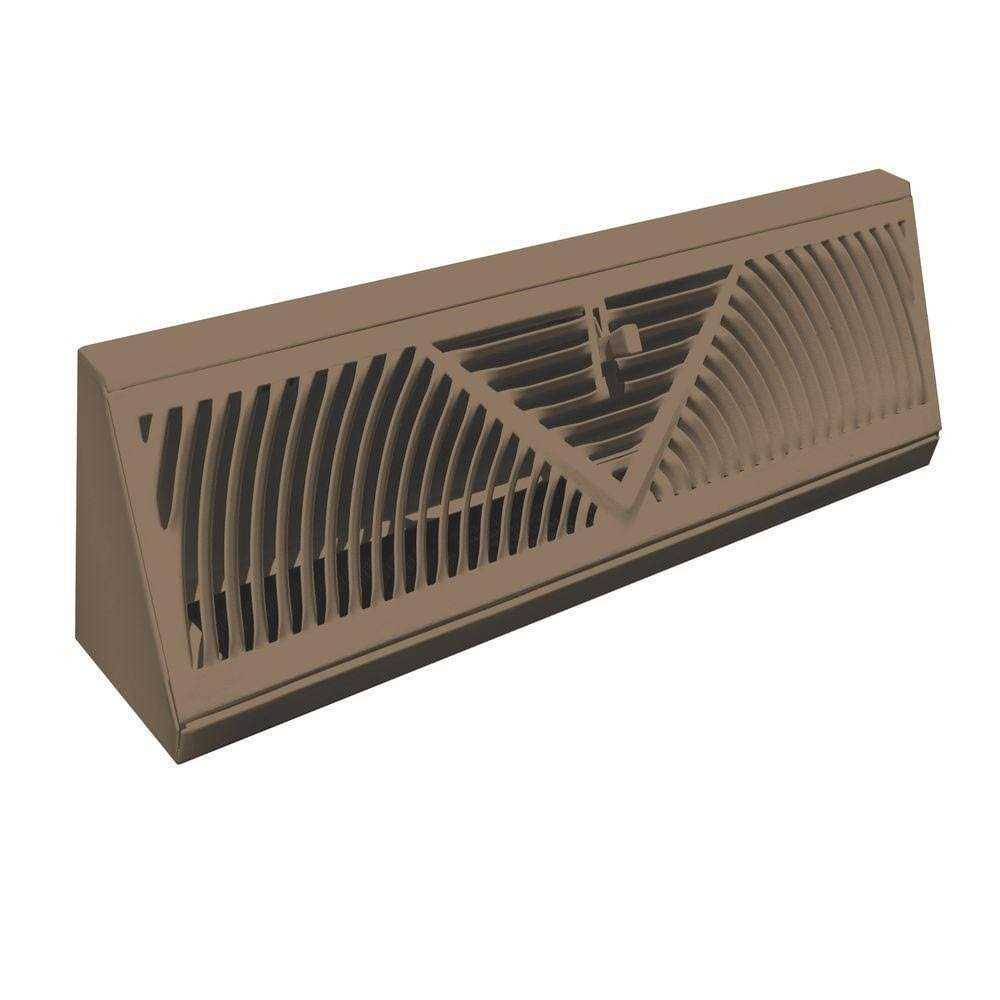 Truaire 18 in. Steel Brown Baseboard Diffuser Supply