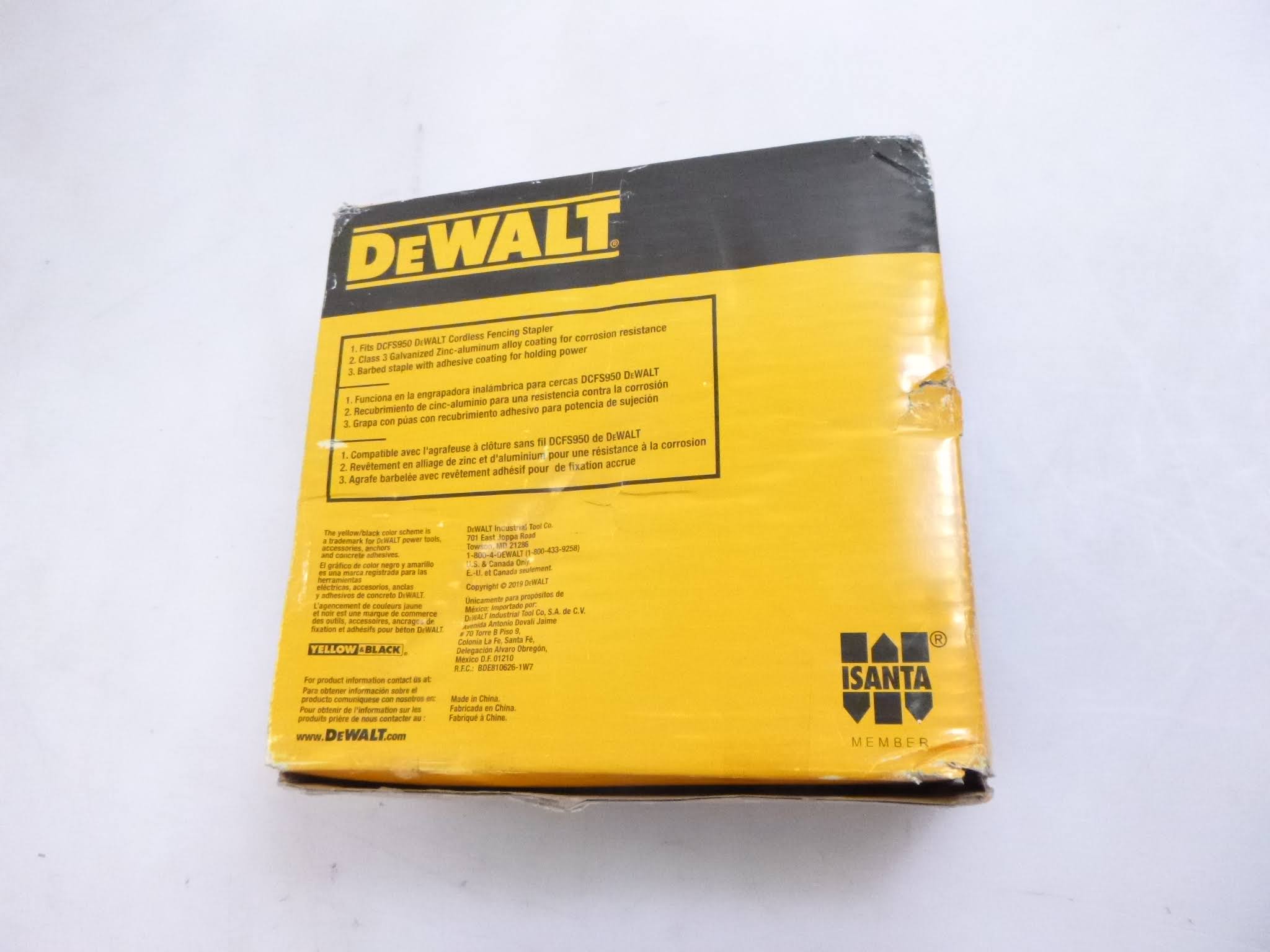 DeWalt DFS9150B1G 9 GA Galvanized Barbed Fencing Staples