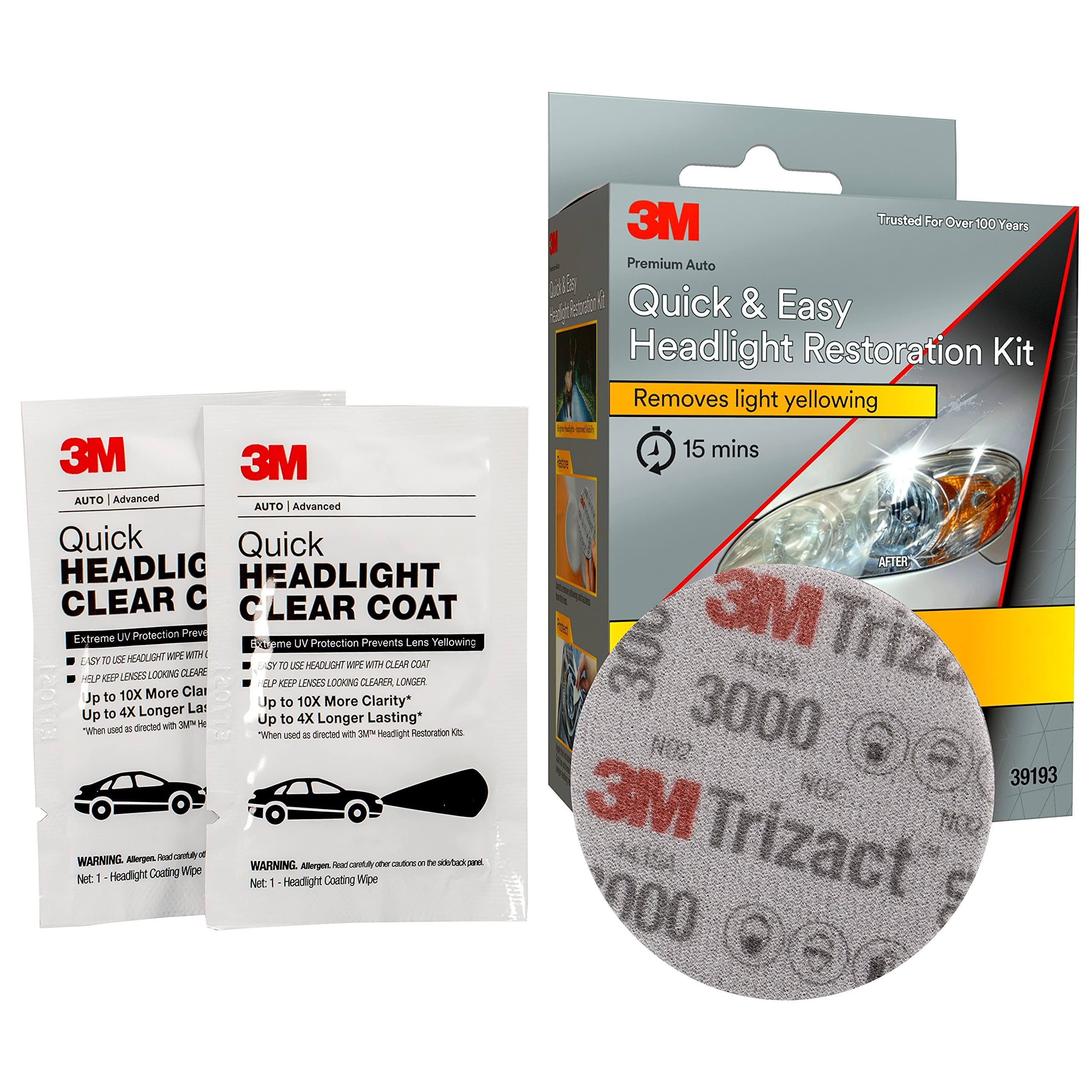 3M Quick and Easy Headlight Restoration Kit 39193