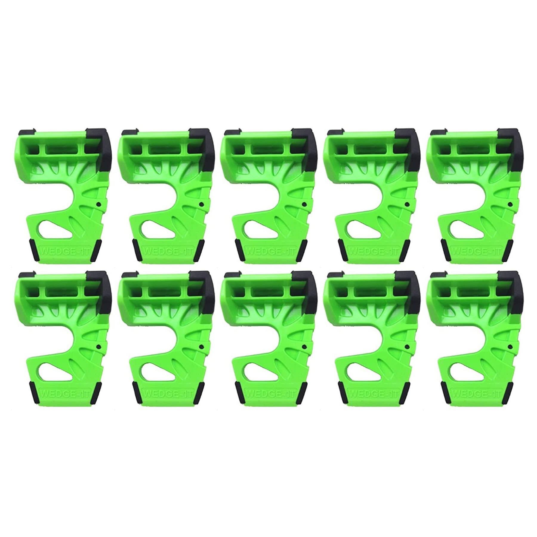 10-Pack Wedge-It Ultimate Door Stop- Green