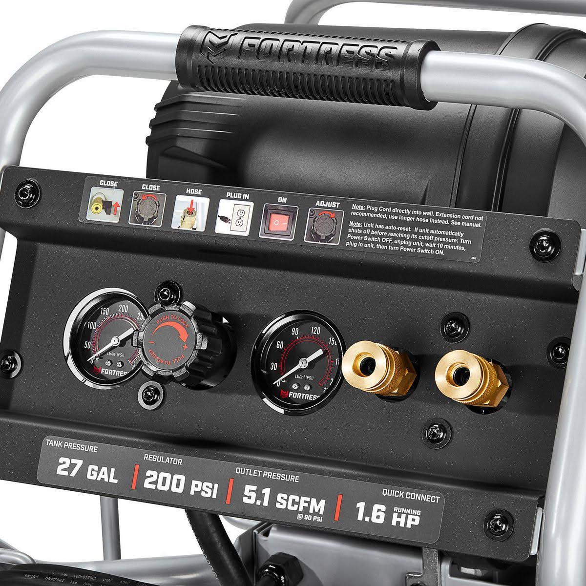 Fortress 27 Gallon , 200 PSI High-Performance Vertical Shop/Auto Air Compressor 56403