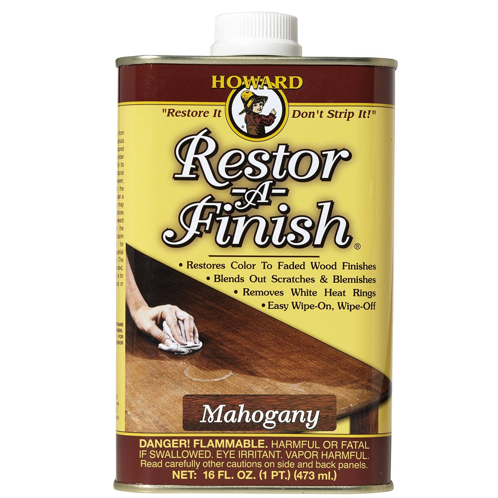 Howard Products Rf5016 Restor-A-Finish, 16 oz, Mahogany