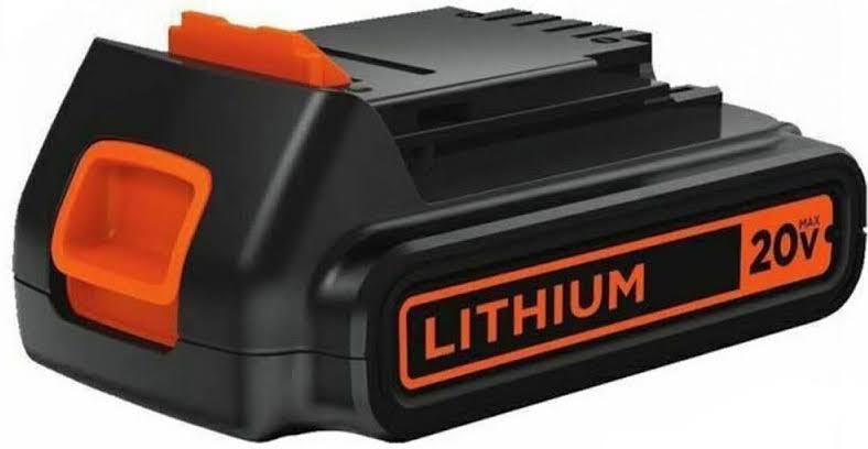 Black + Decker Battery, Lithium Ion, 1.5 Ah, 20V Max- 1 Lithium