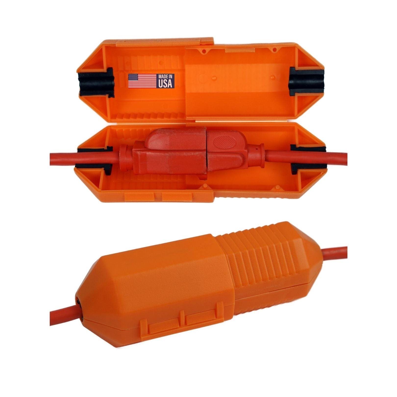 Cordsafe Electrical Extension Cord Protective Safety Cover Water-Resistant Indoor Outdoor Orange 2358