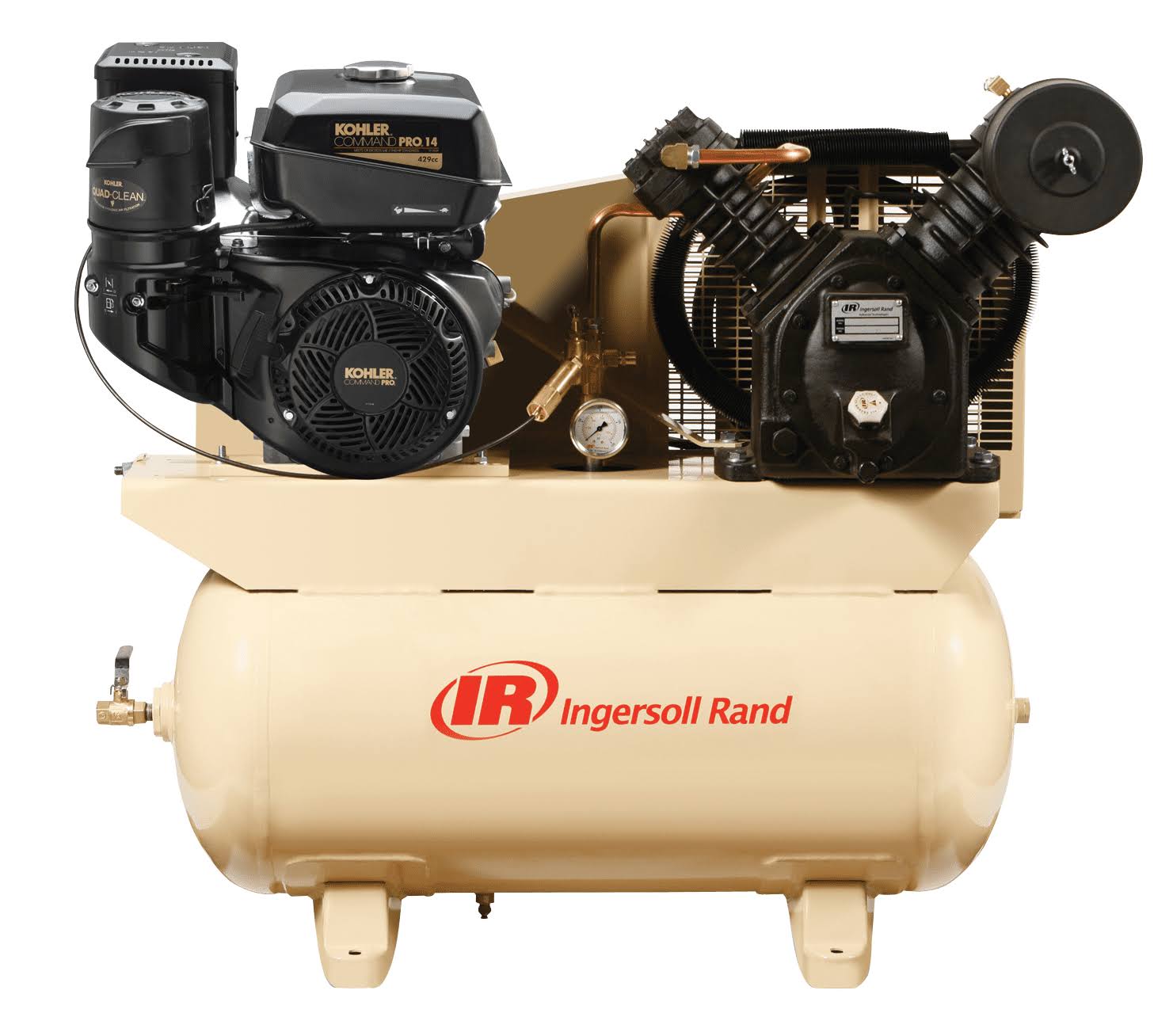 Ingersoll Rand 14 HP GAS Drive Air Compressor- Kohler Engine
