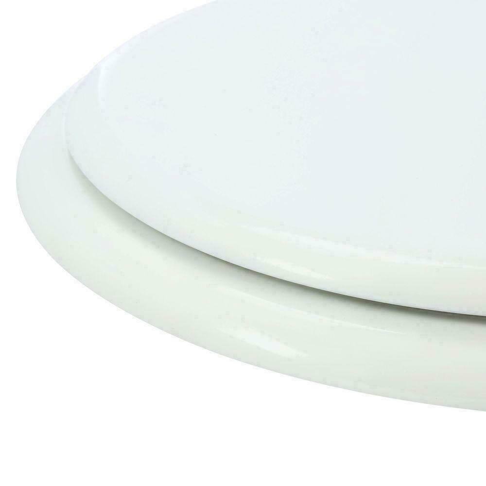 Standard Replacement Round Closed Front Toilet Seat White
