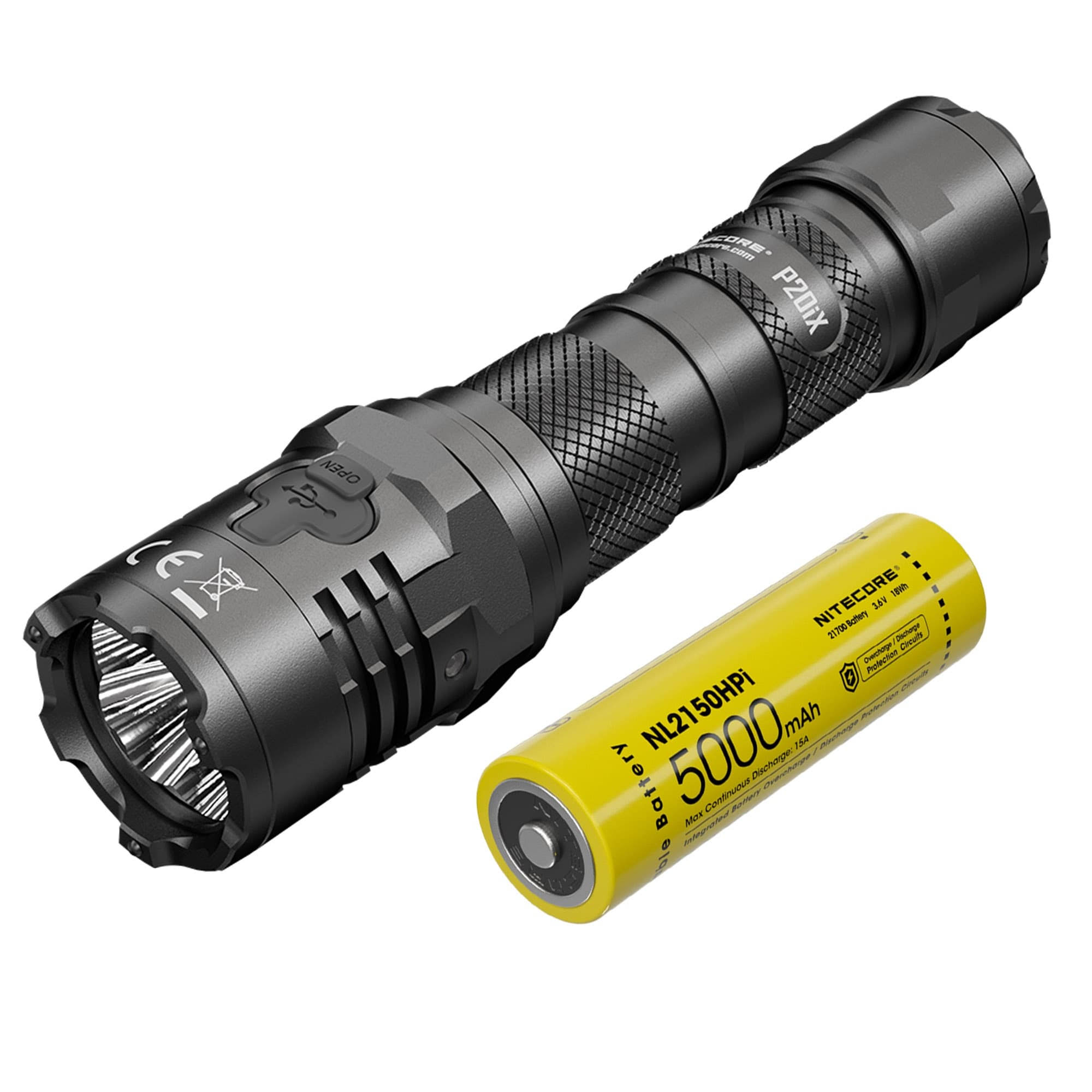 Nitecore P20iX 4000 Lumen USB-C Rechargeable Flashlight- Black