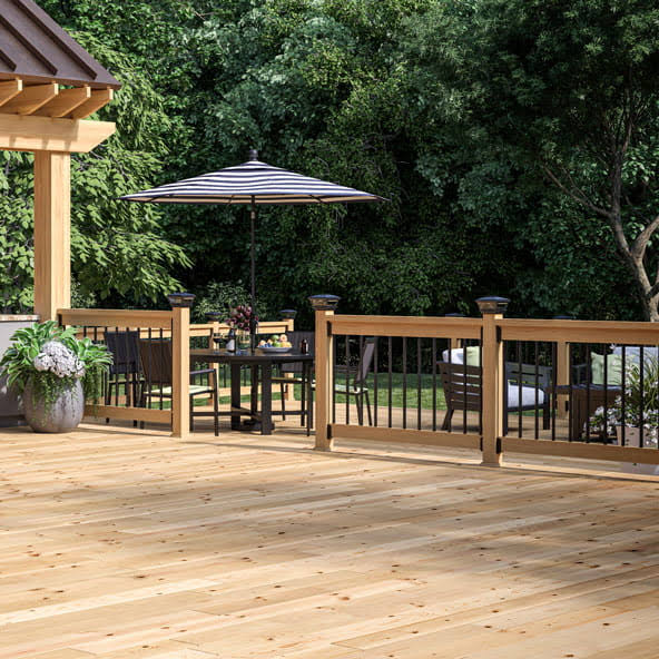 Deckorators Classic Round Aluminum Balusters, 10-Pack, 36 in. Bronze