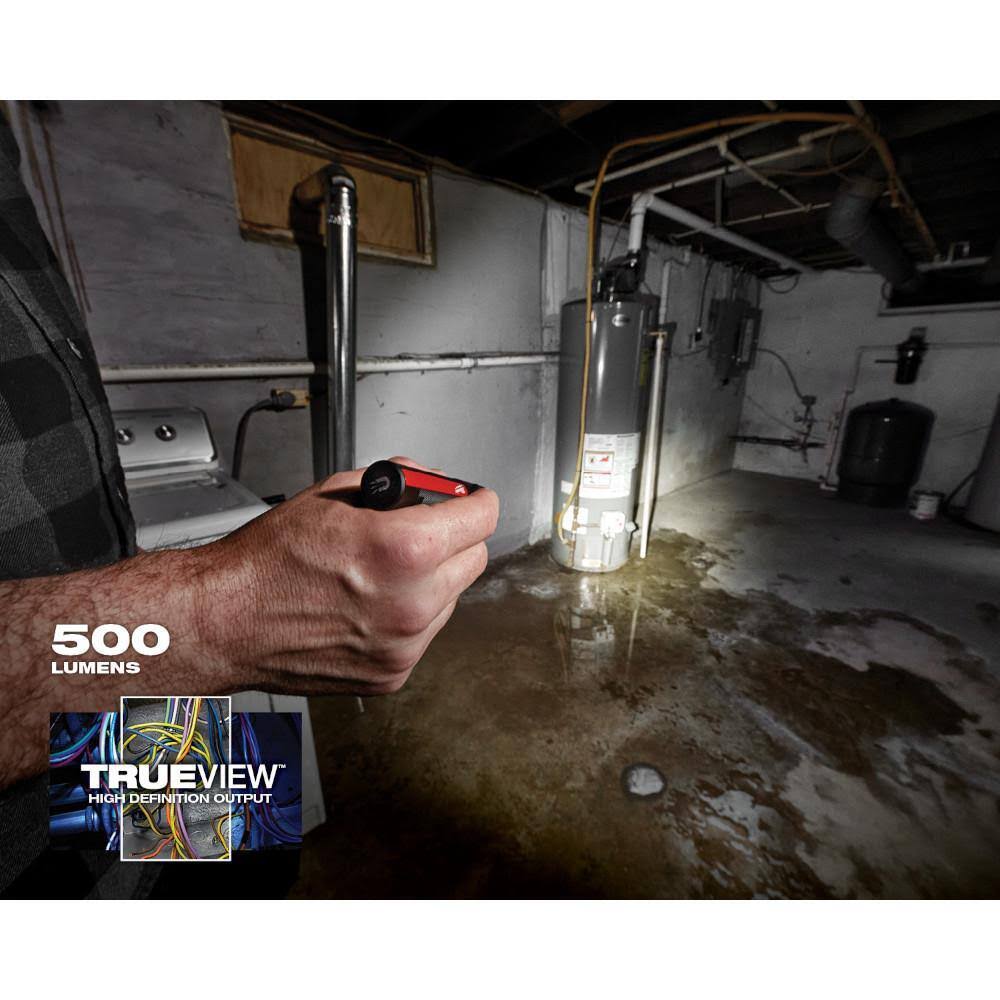 Milwaukee 2011R-2011R 500 Lumens EDC Everyday Carry Internal Rechargeable Flashlight with Magnet (2-Pack)