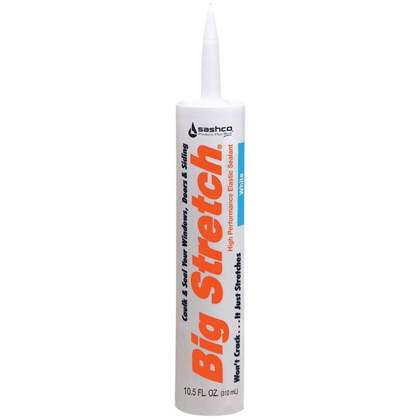 12�\Pack of 10.5 oz Sashco 10016 White Big Stretch Water�\Based Elastomeric Sealant