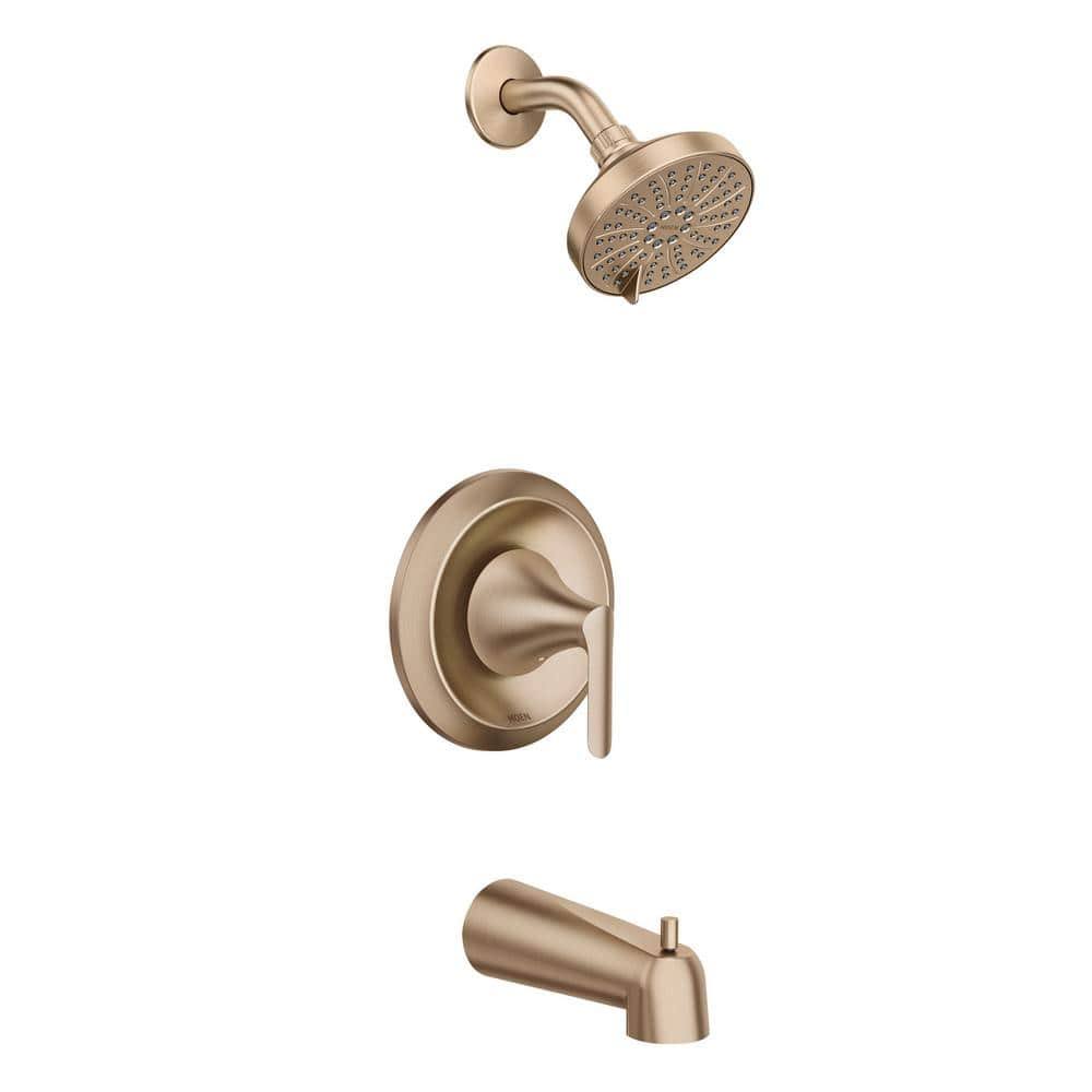 Moen Findlay Single-Handle 6-Spray Tub and Shower Faucet in Bronzed Gold (Valve Included) 82518BZG