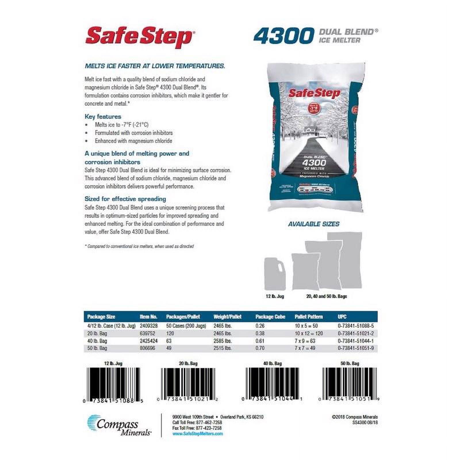 Safe Step Dual Blend Ice Melter- 50 lbs bag
