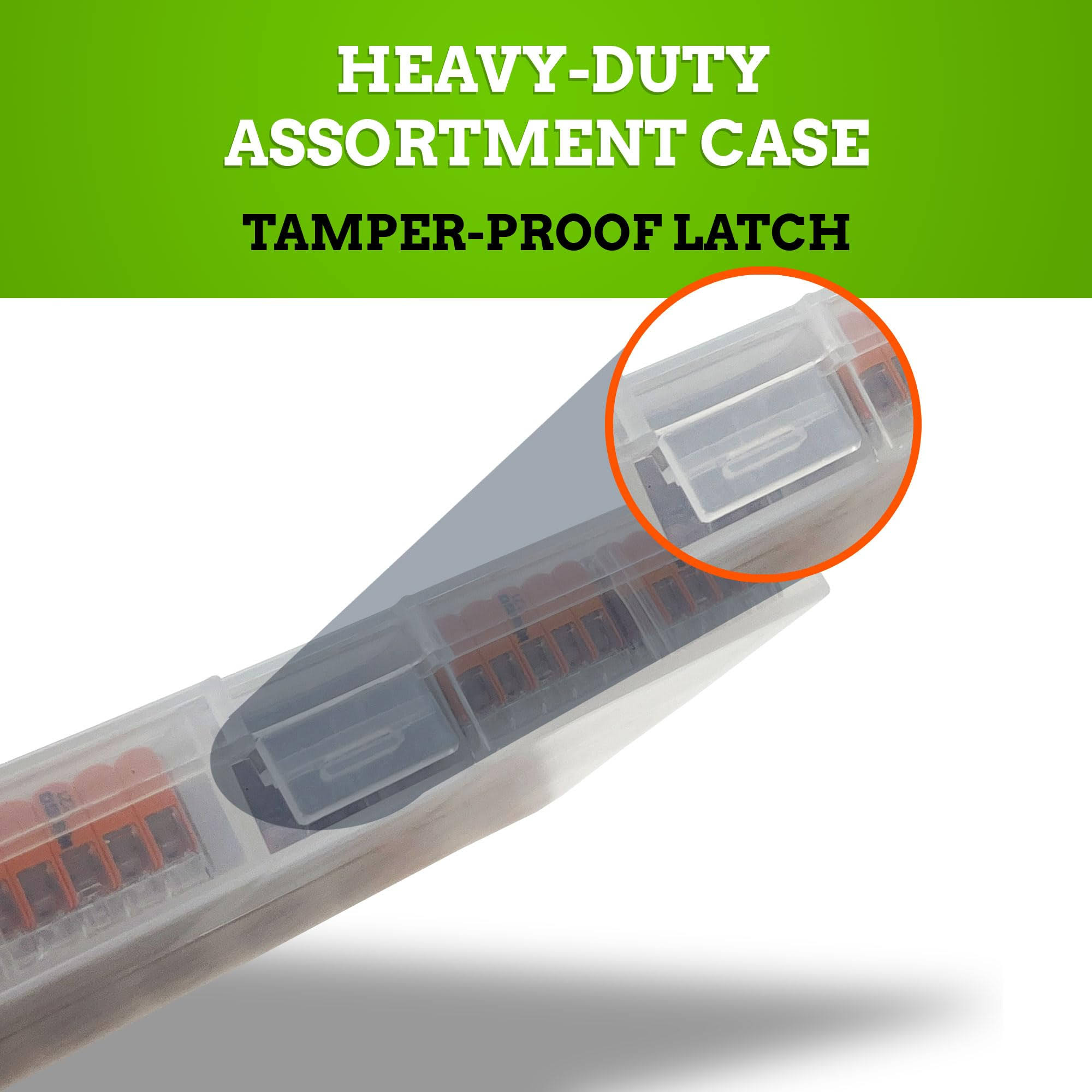 New Age America Wago 221 Series 25pc Compact Splicing Wire Connectors Assortment Pack | Includes (10x 221-412), (10x 221-413), (5x 221-415) | 221