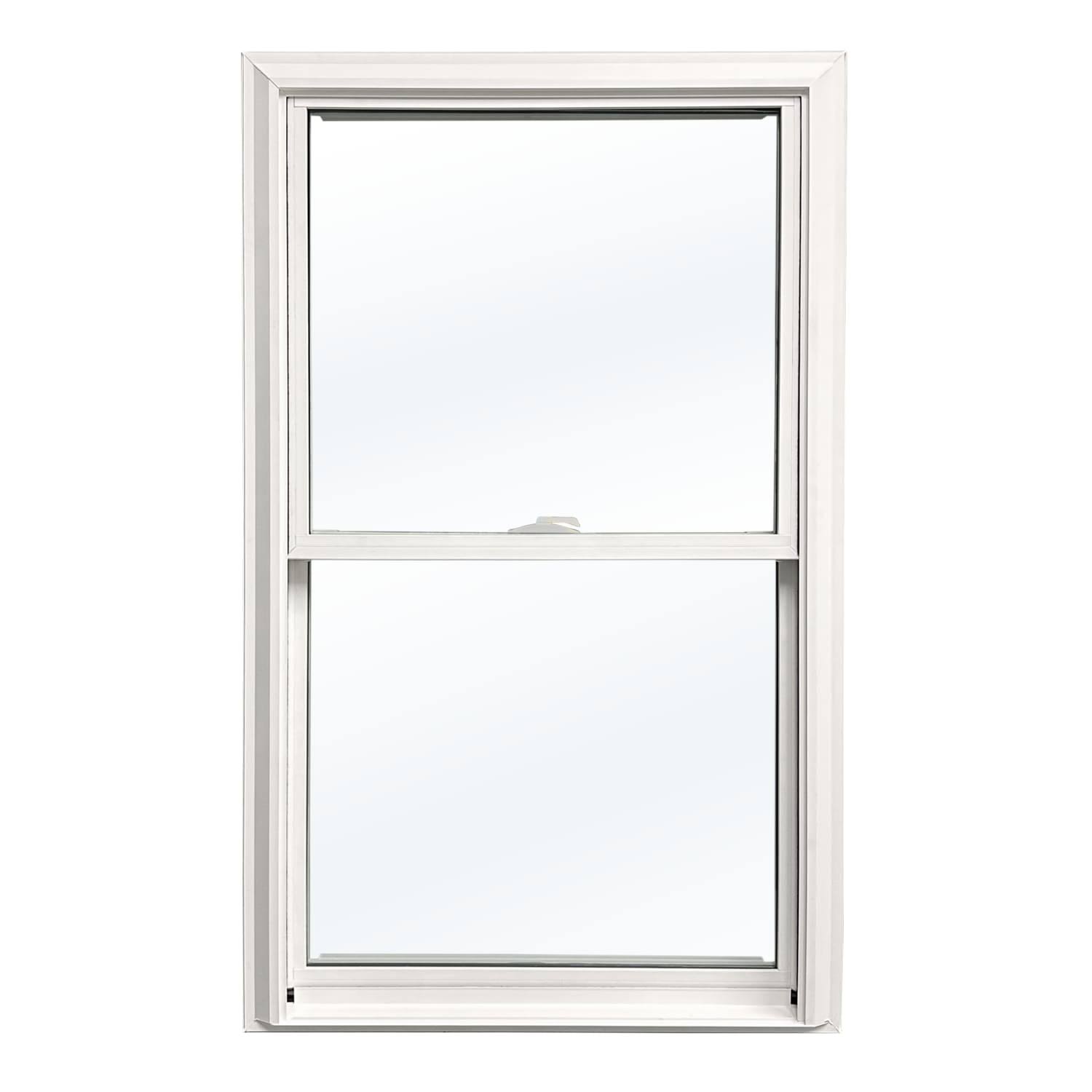 United Window & Door Brickmould Vinyl 23.75-in x 37.5-in x 3.25-in Jamb Vinyl Replacement White Double Hung Window Energy Star North/Central Zone