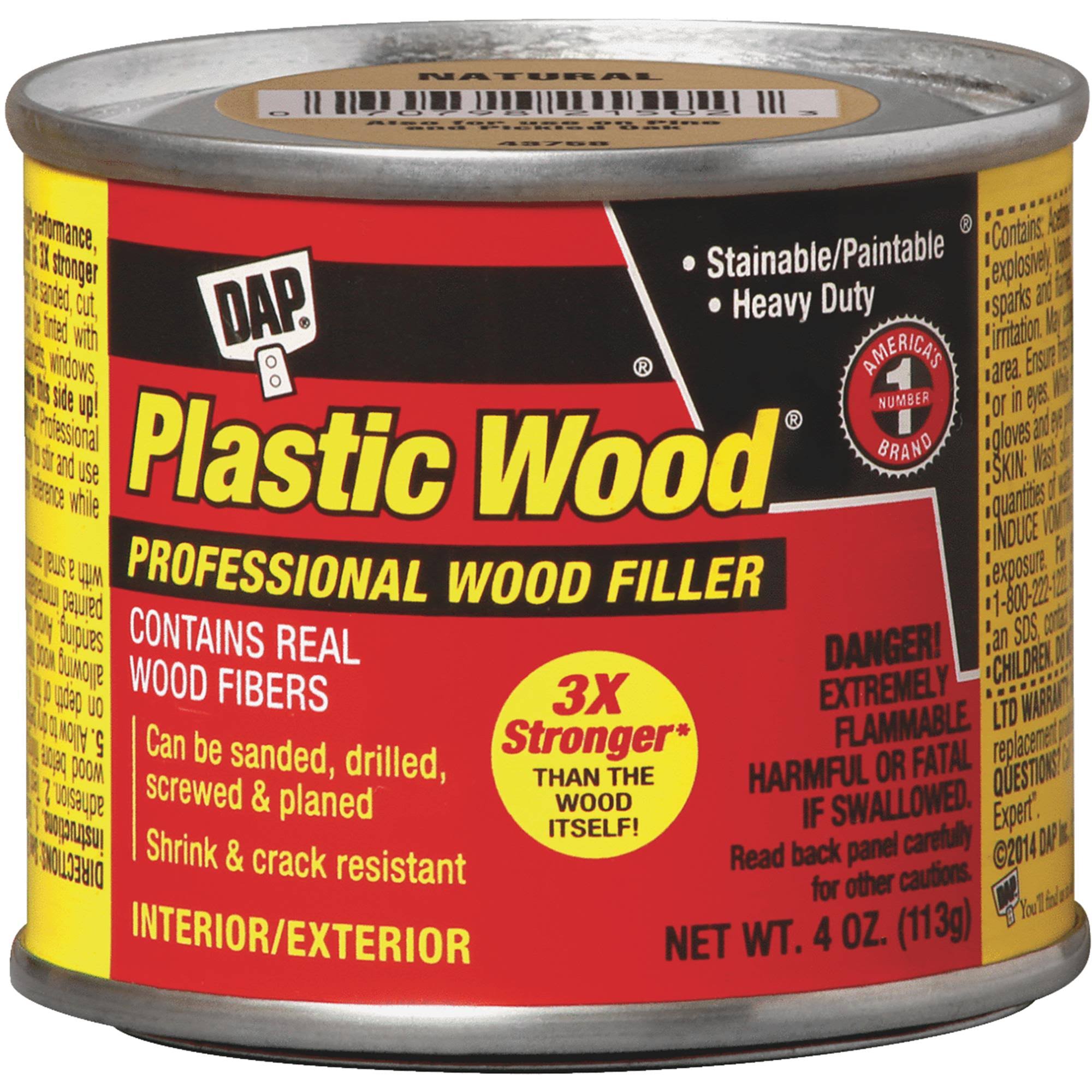 Dap 21412 Plastic Wood 4 oz. White Solvent Wood Filler