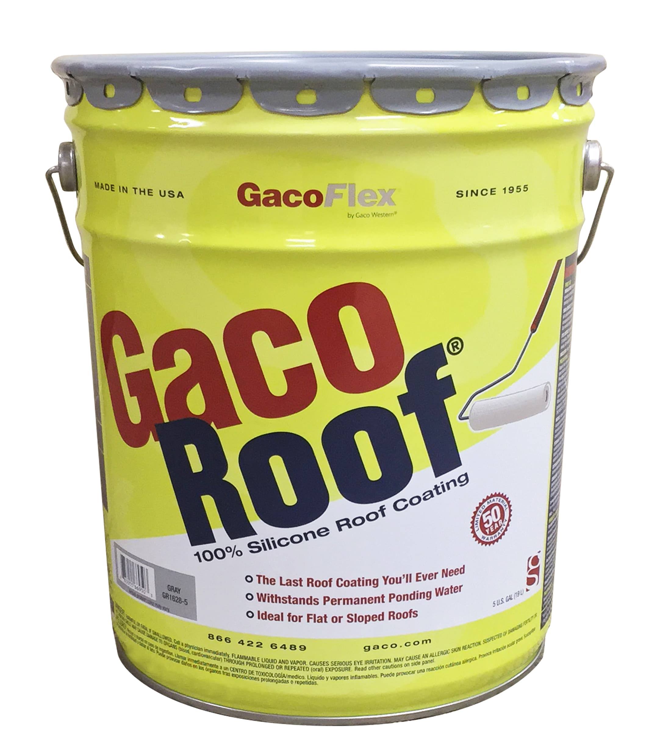 GacoRoof Silicone Roof Coating 5 Gallon Gray